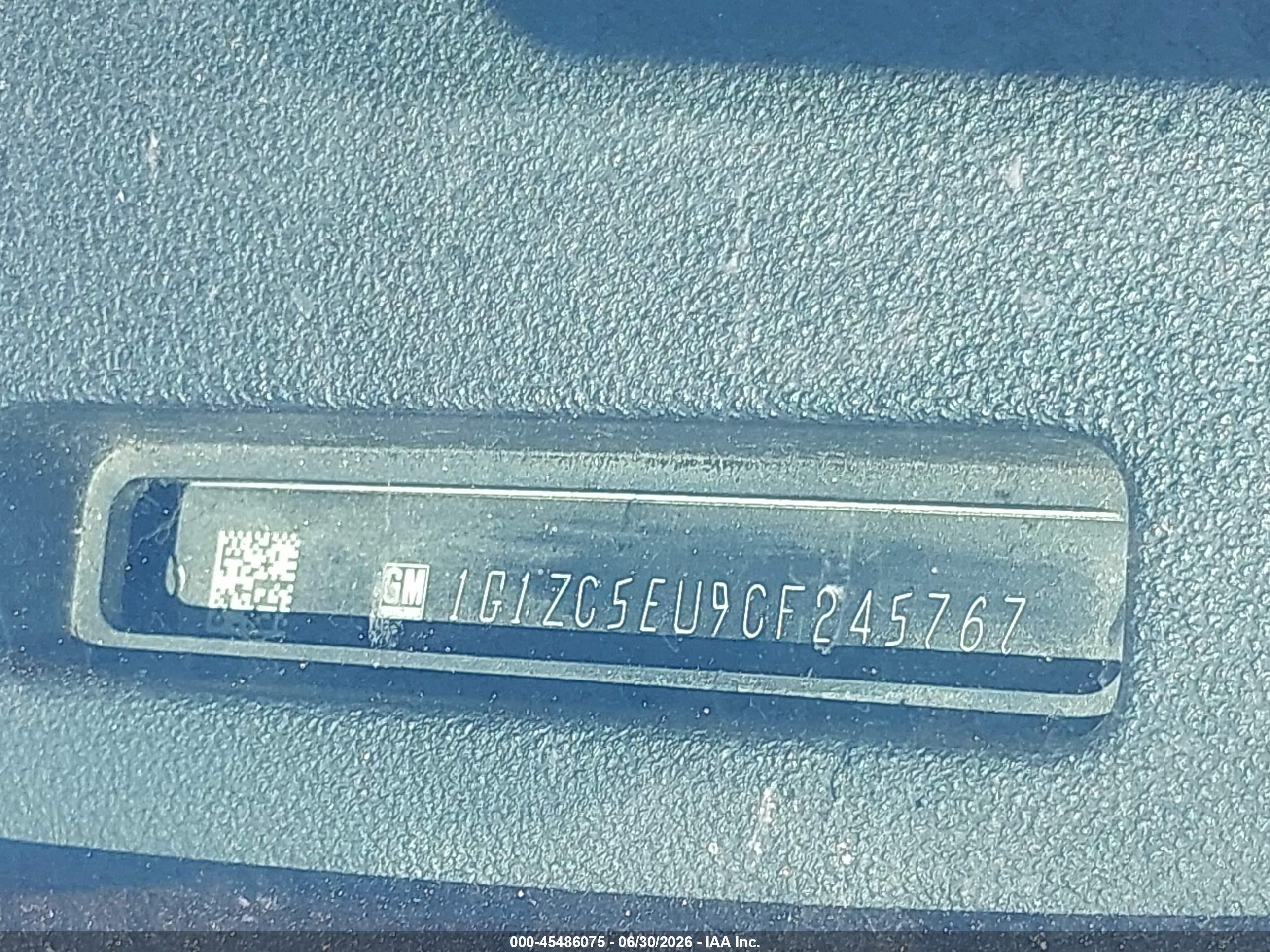 2012 Chevrolet Malibu 1lt Белый vin: 1G1ZC5EU9CF245767