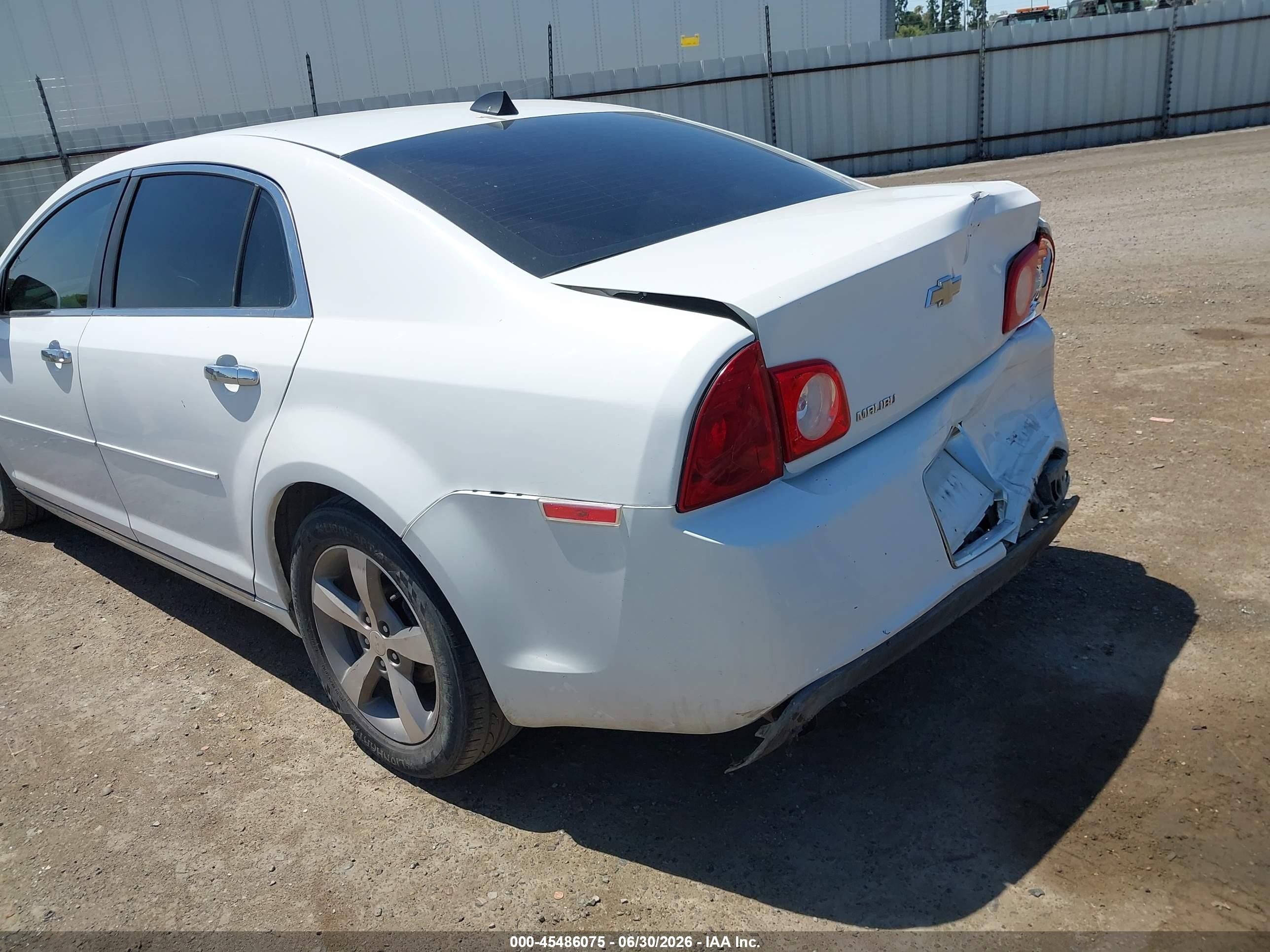 2012 Chevrolet Malibu 1lt Белый vin: 1G1ZC5EU9CF245767