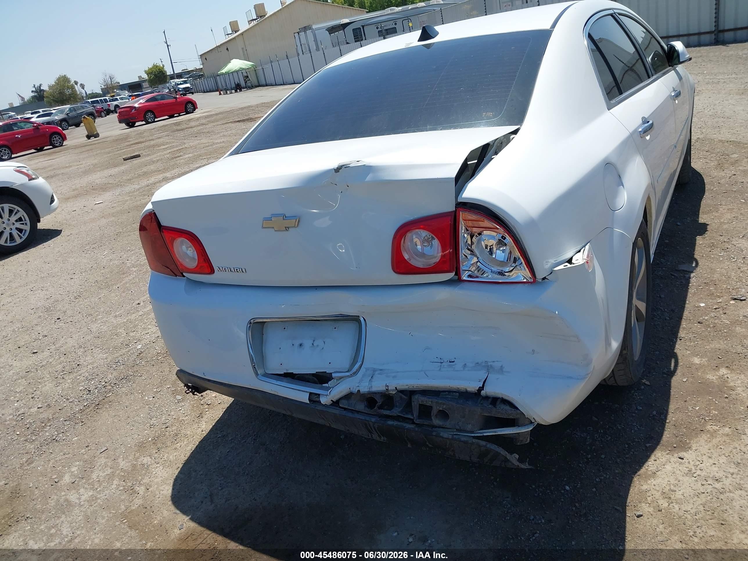 2012 Chevrolet Malibu 1lt Белый vin: 1G1ZC5EU9CF245767
