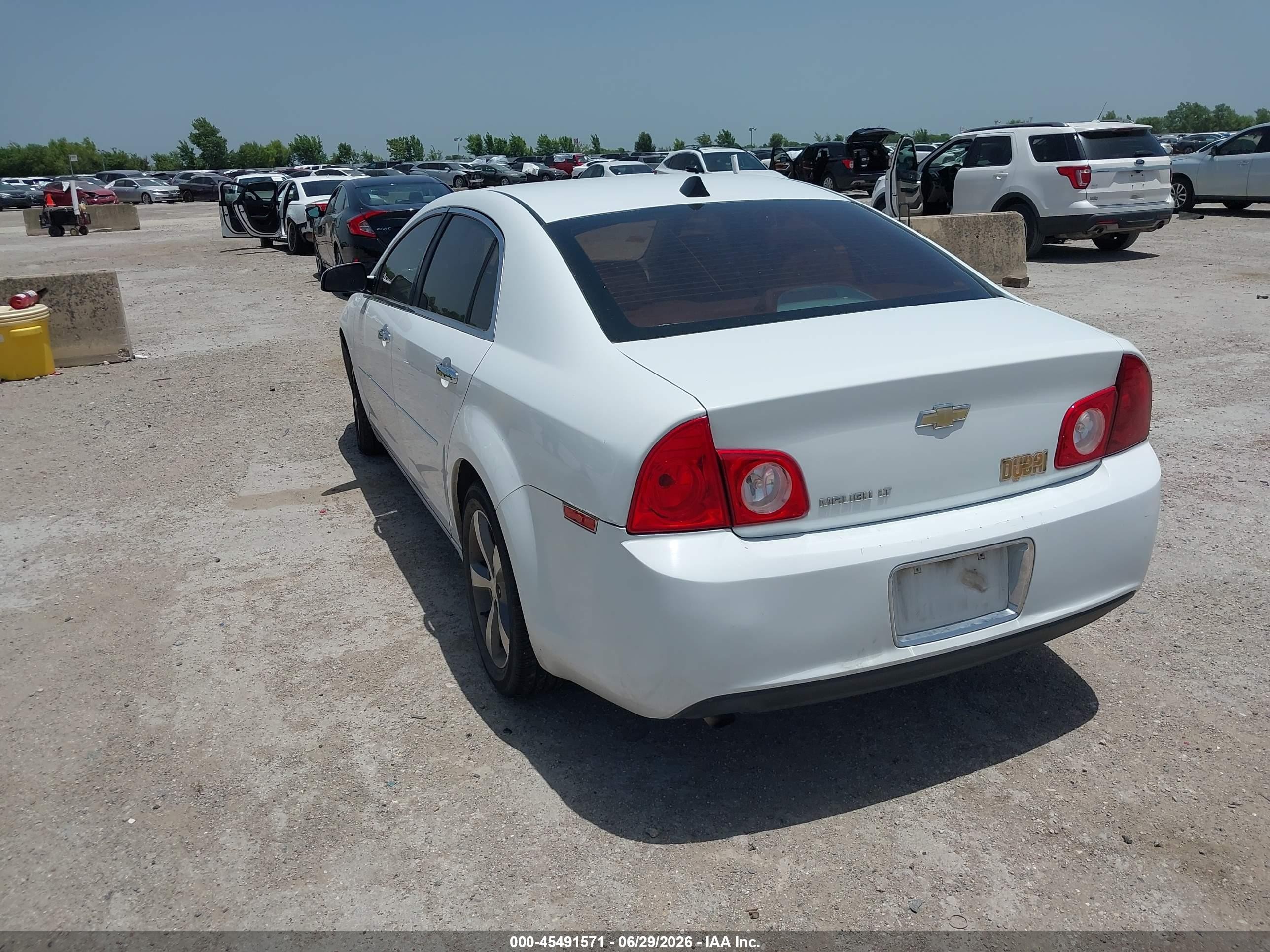 2012 Chevrolet Malibu 1lt White vin: 1G1ZC5EU9CF266456