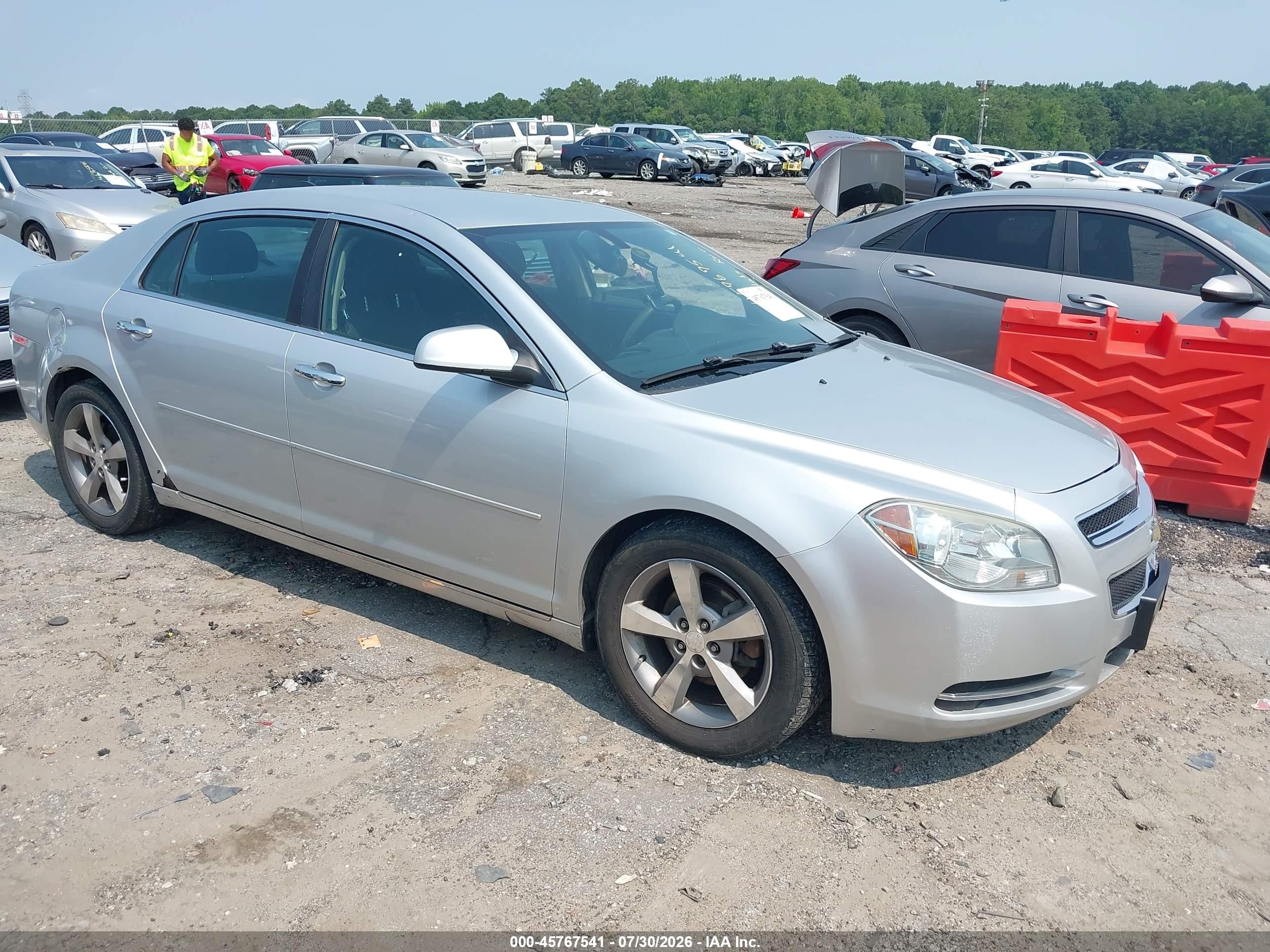 2012 Chevrolet Malibu 1lt Silver vin: 1G1ZC5EU9CF352222