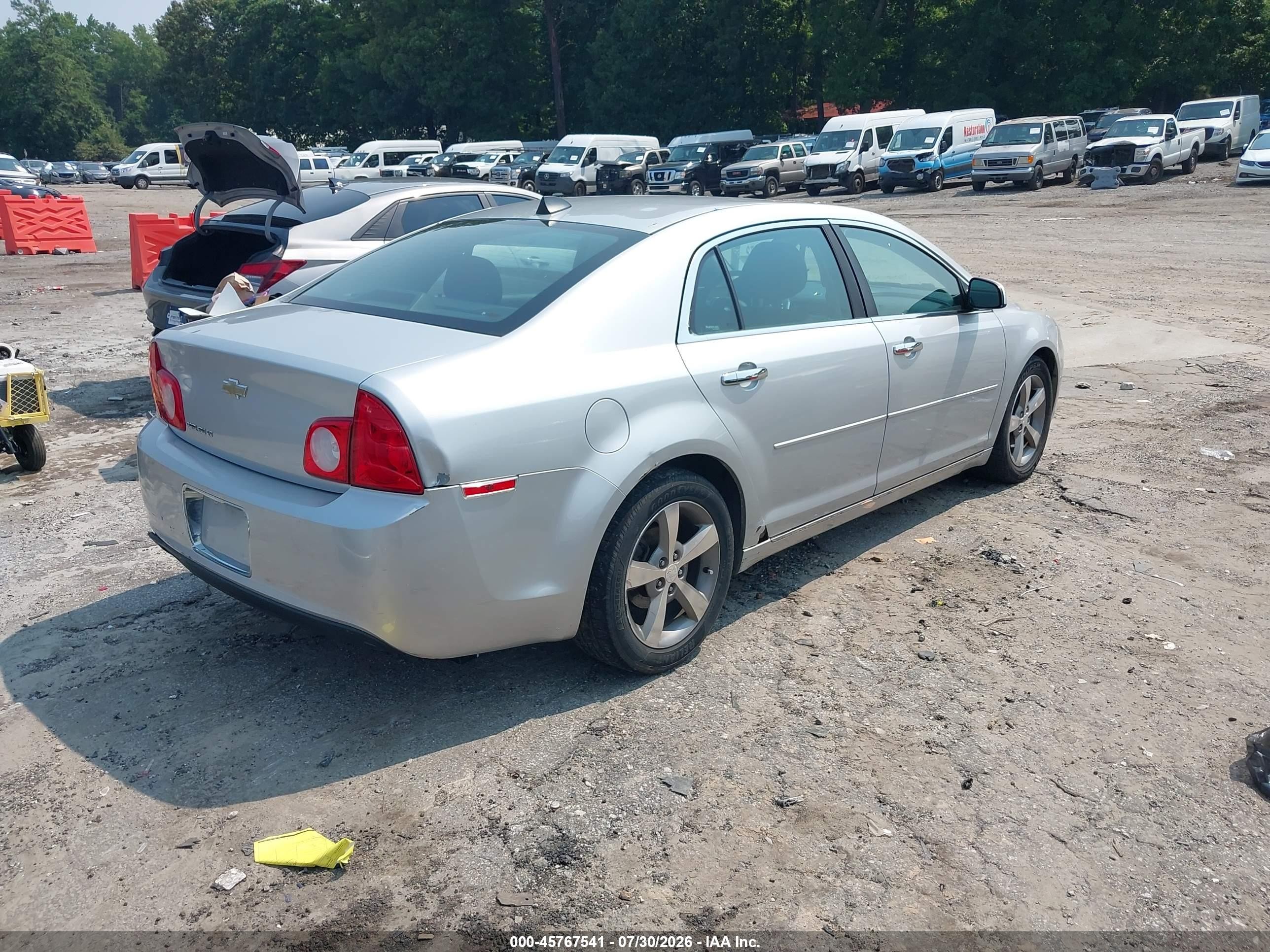2012 Chevrolet Malibu 1lt Silver vin: 1G1ZC5EU9CF352222