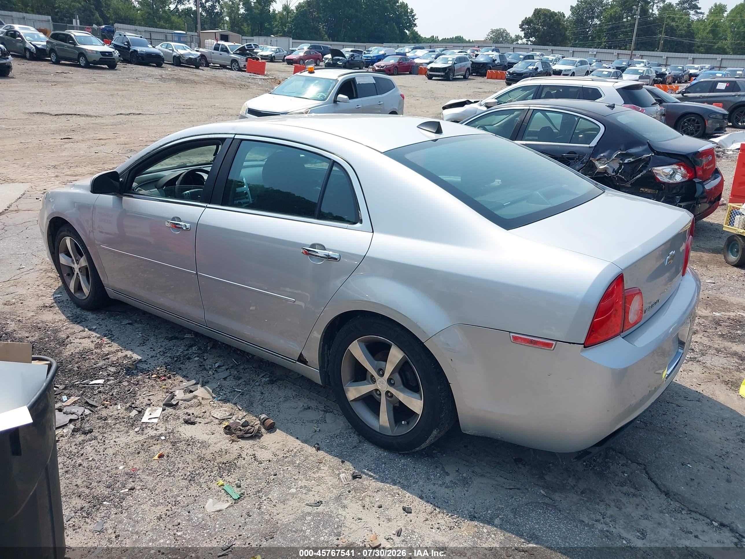2012 Chevrolet Malibu 1lt Silver vin: 1G1ZC5EU9CF352222