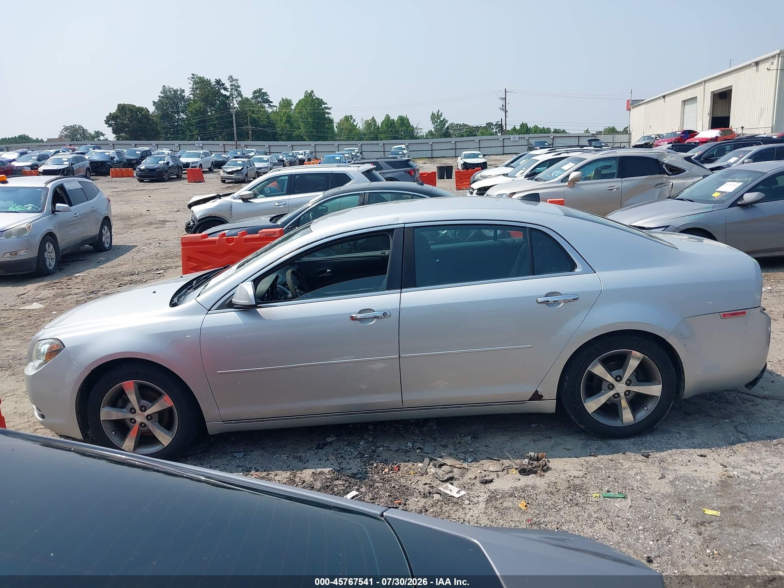 2012 Chevrolet Malibu 1lt Silver vin: 1G1ZC5EU9CF352222
