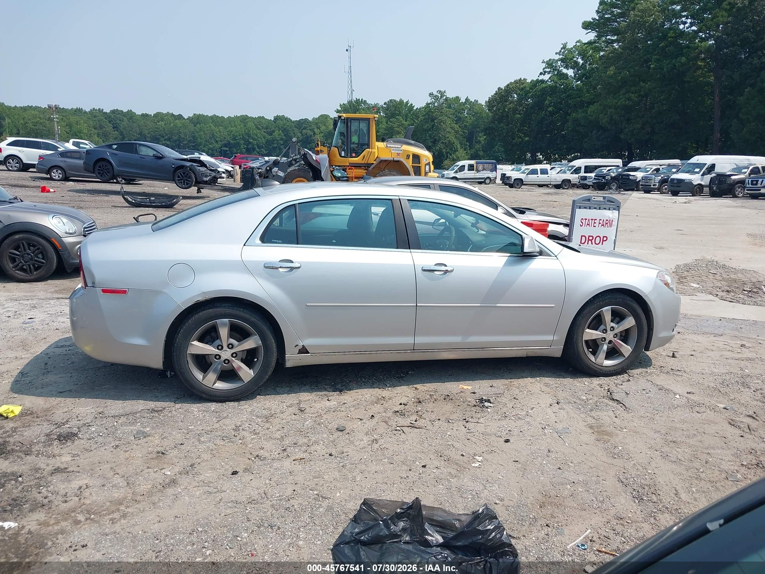 2012 Chevrolet Malibu 1lt Silver vin: 1G1ZC5EU9CF352222