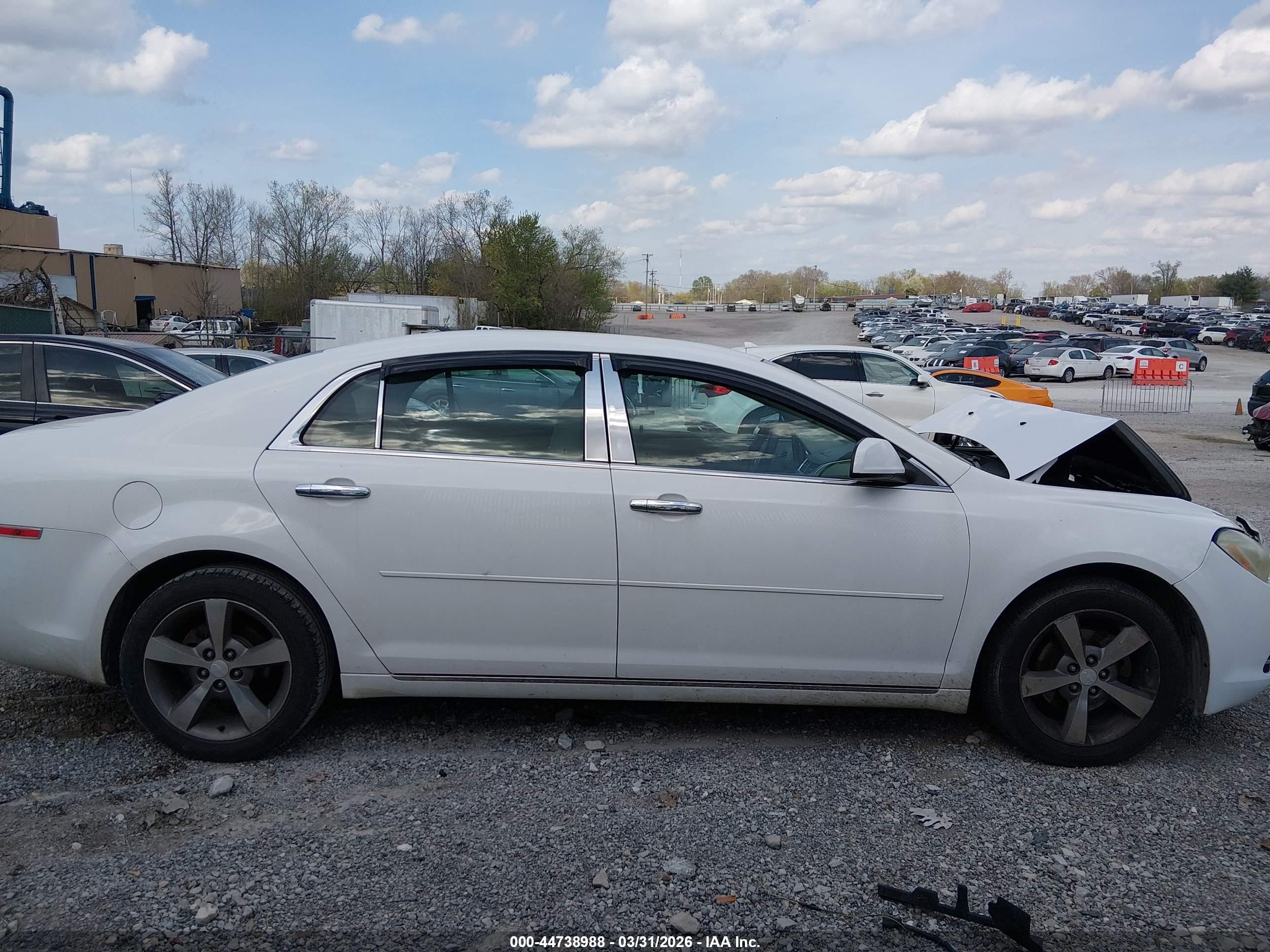 2012 Chevrolet Malibu 1lt White vin: 1G1ZC5EUXCF335347