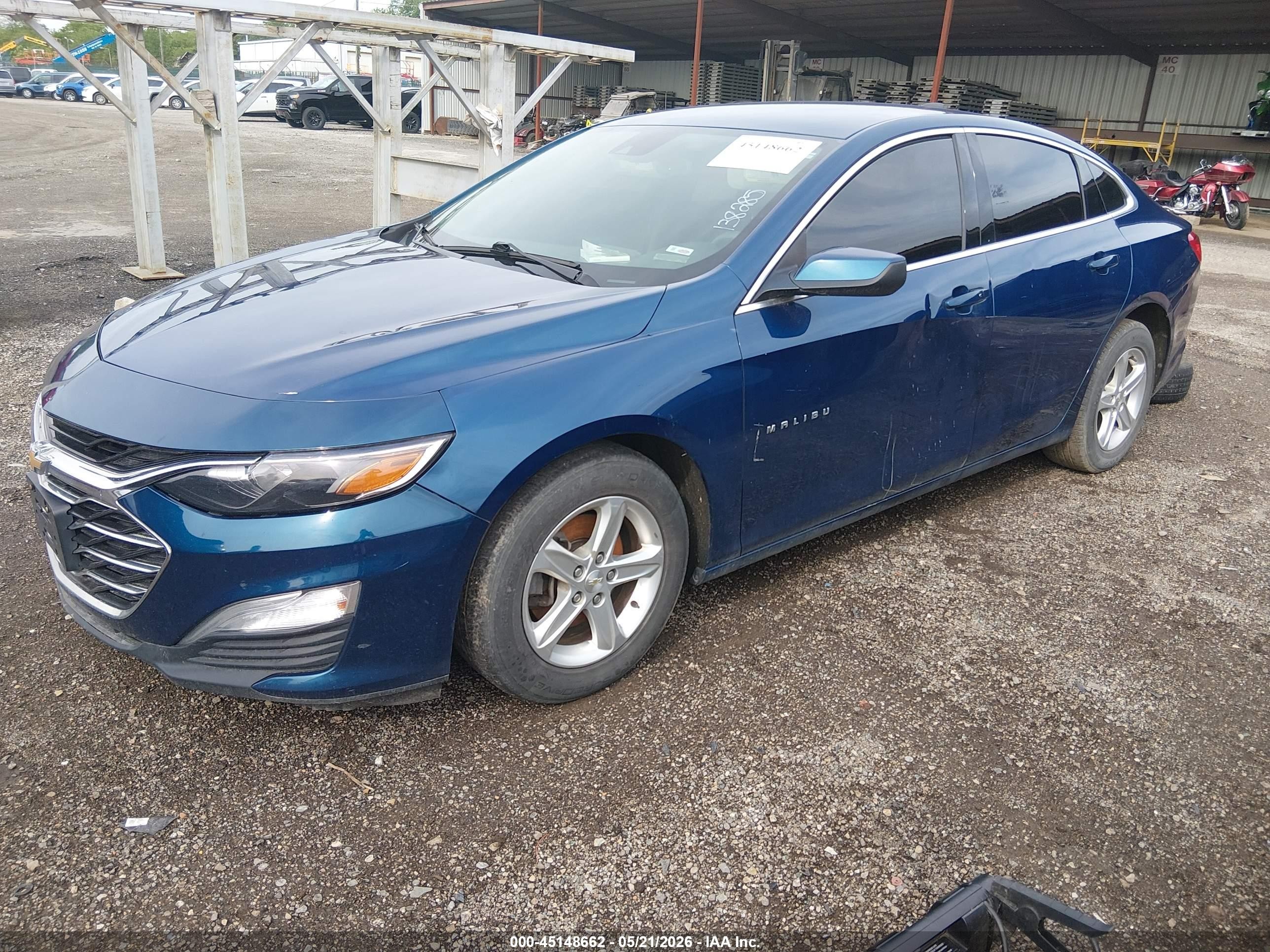 2019 Chevrolet Malibu 1fl Blue vin: 1G1ZC5ST1KF138285
