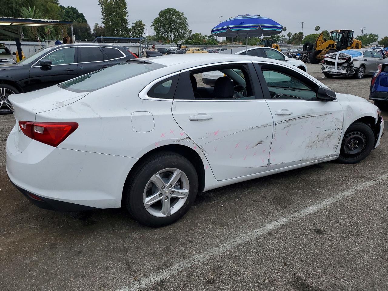 2023 Chevrolet Malibu Ls White vin: 1G1ZC5ST1PF155997