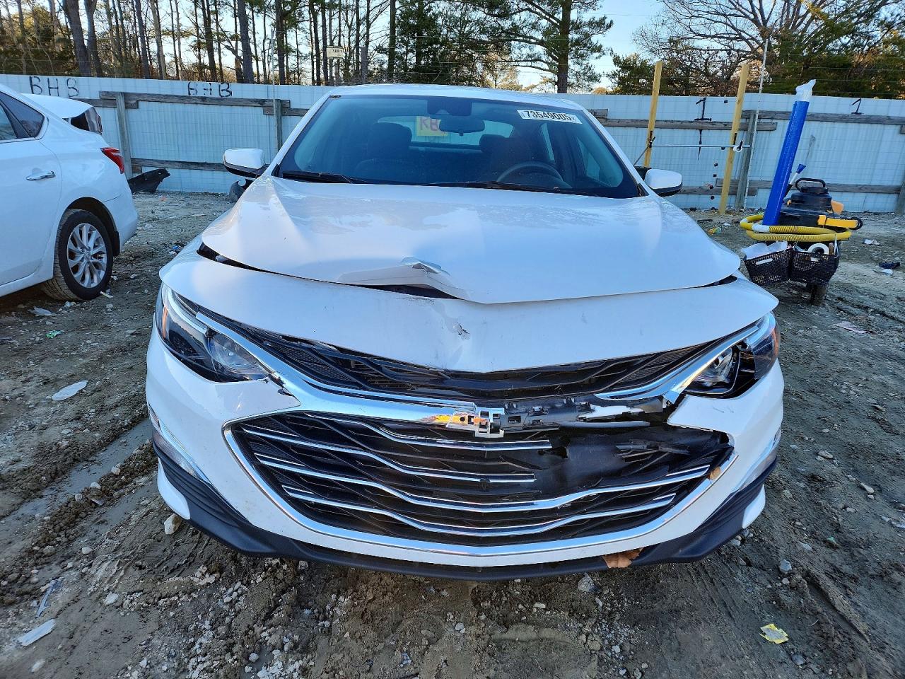 2021 Chevrolet Malibu Ls White vin: 1G1ZC5ST3MF086399