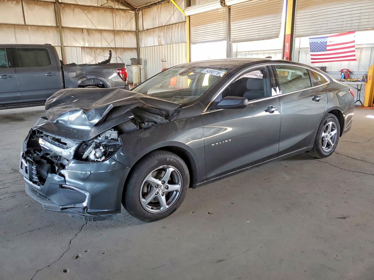 2018 Chevrolet Malibu Ls Серый vin: 1G1ZC5ST5JF184796