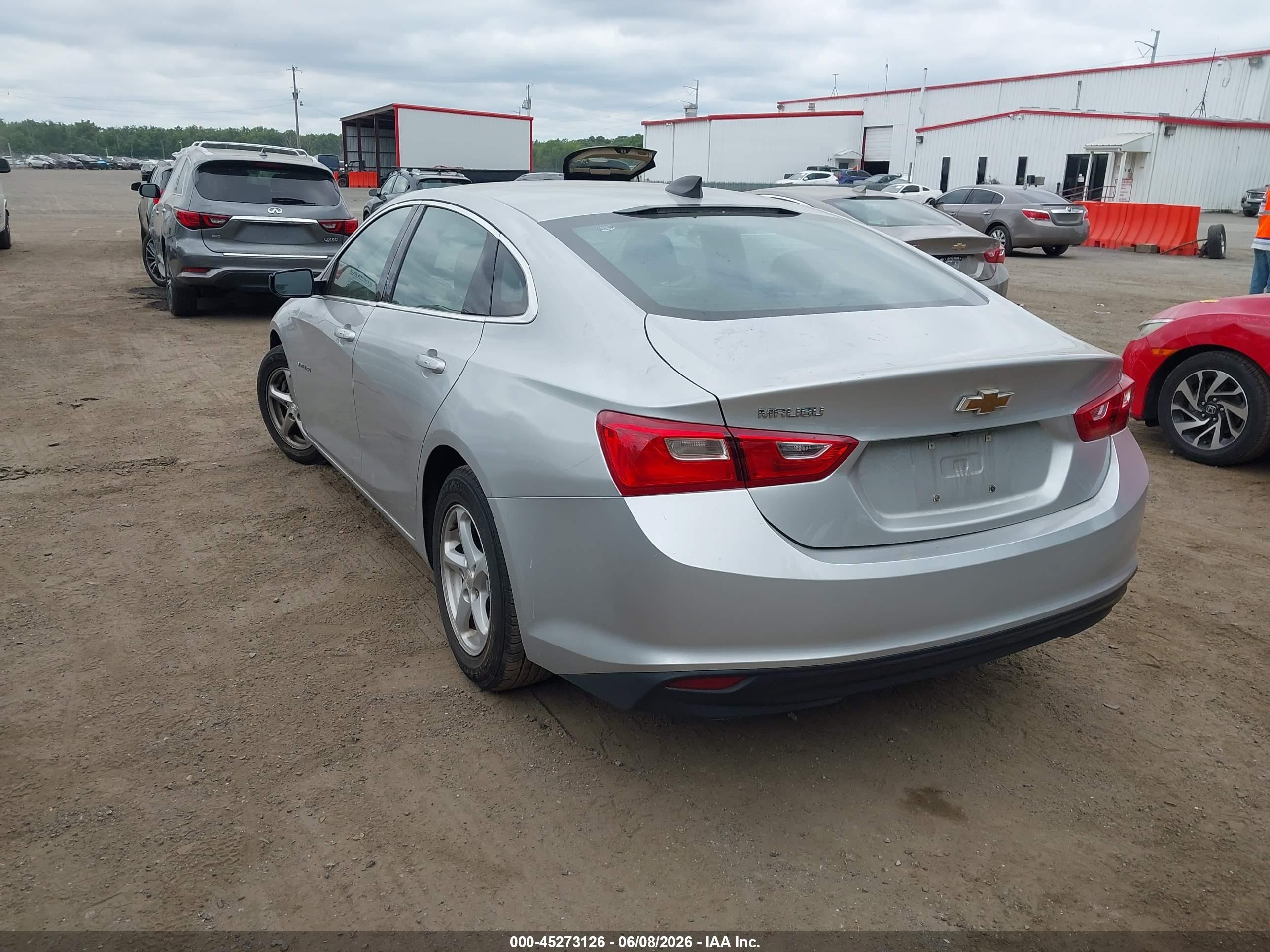 2017 Chevrolet Malibu 1fl Silver vin: 1G1ZC5ST7HF128708