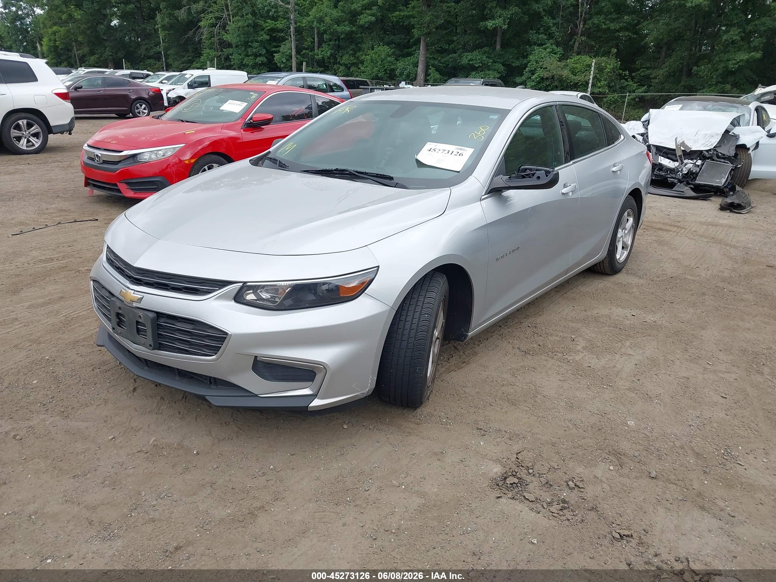 2017 Chevrolet Malibu 1fl Silver vin: 1G1ZC5ST7HF128708