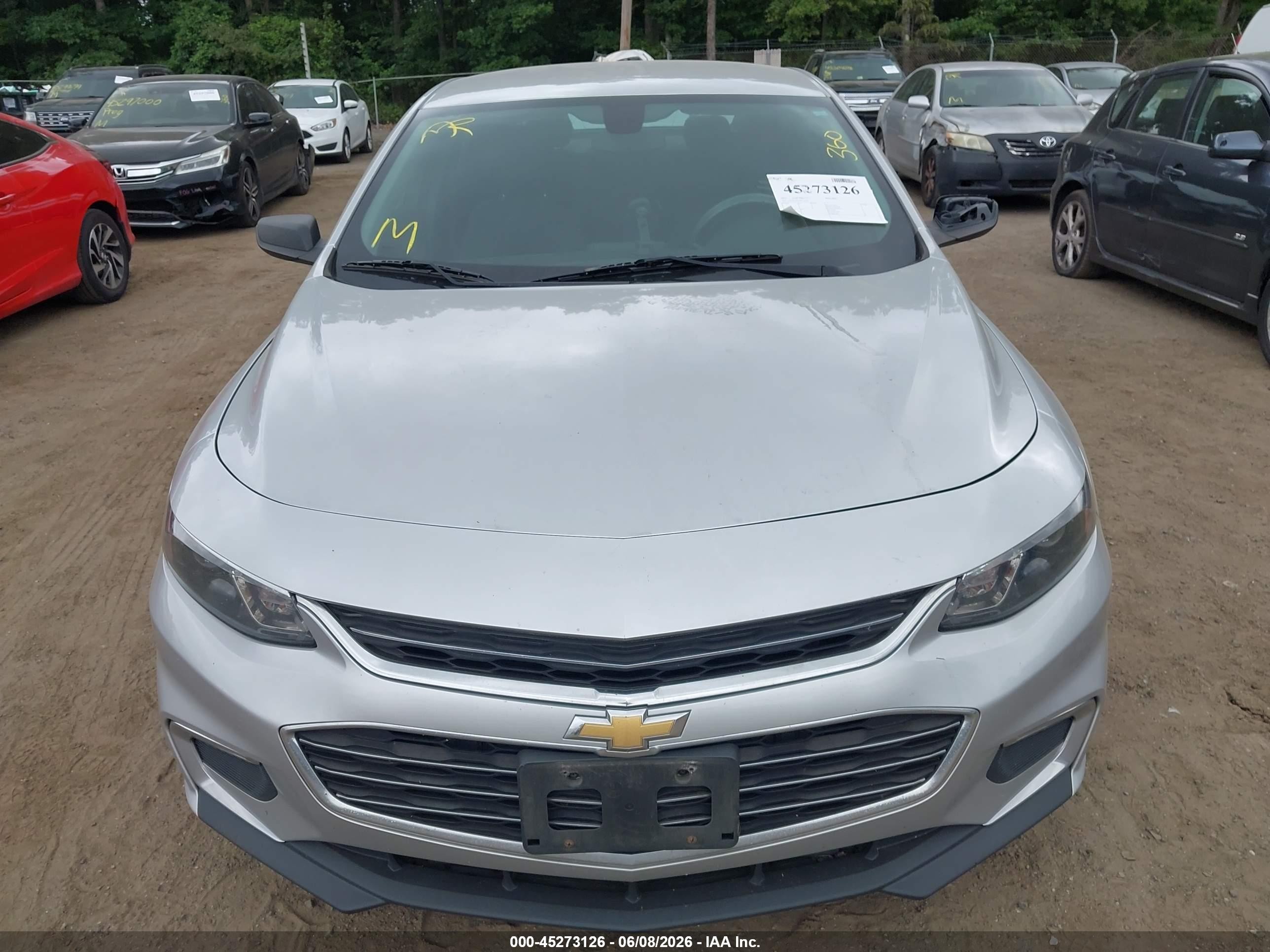2017 Chevrolet Malibu 1fl Silver vin: 1G1ZC5ST7HF128708
