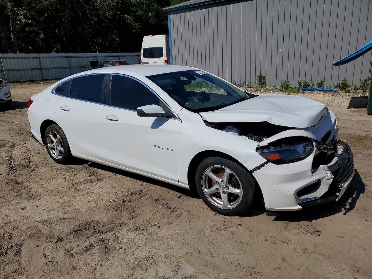 2017 Chevrolet Malibu Ls White vin: 1G1ZC5ST8HF246895