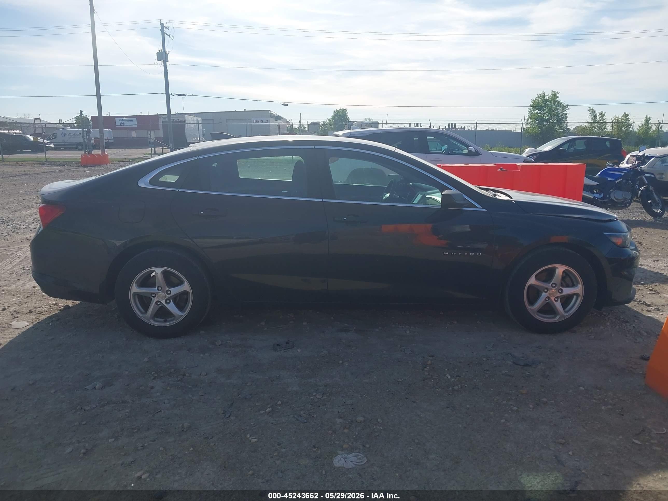 2018 Chevrolet Malibu 1fl Black vin: 1G1ZC5STXJF188097