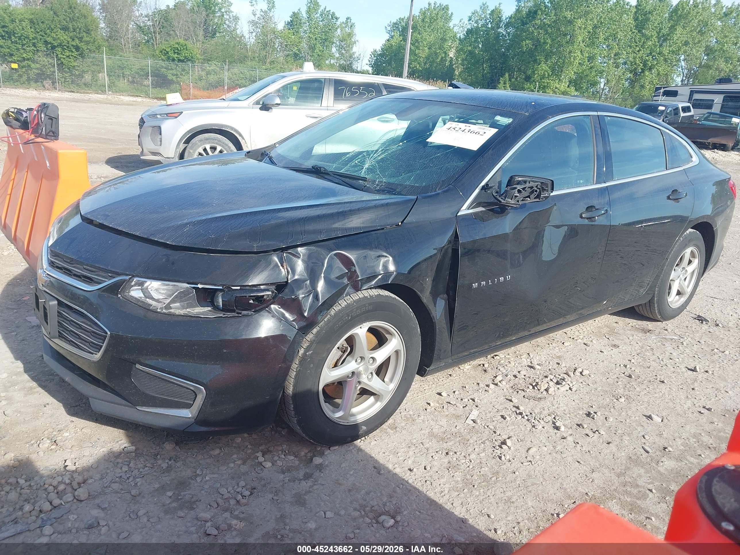 2018 Chevrolet Malibu 1fl Black vin: 1G1ZC5STXJF188097