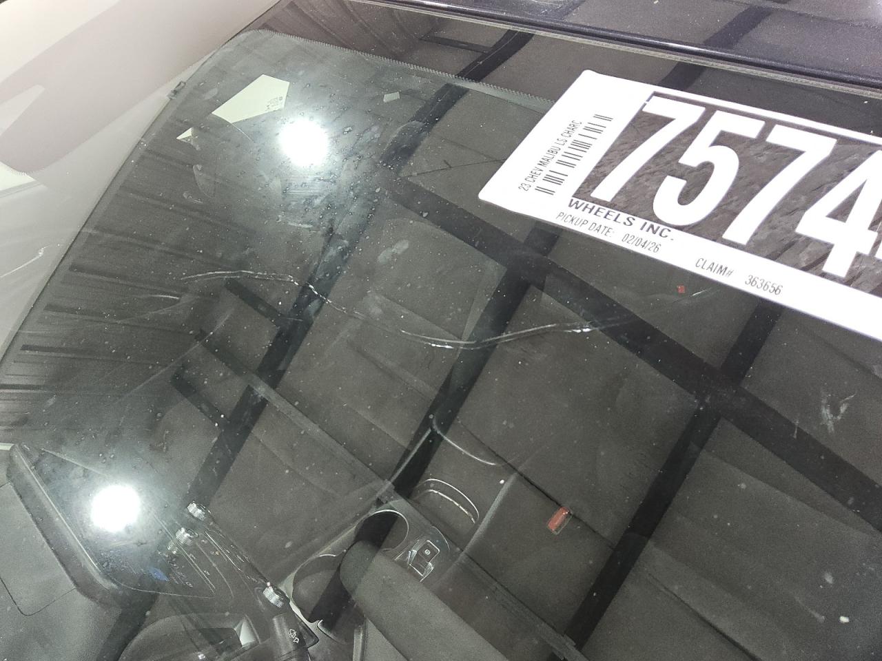 2023 Chevrolet Malibu Ls Угольный vin: 1G1ZC5STXPF185502 Damage: Windshield, Cracked, > 12 Inches