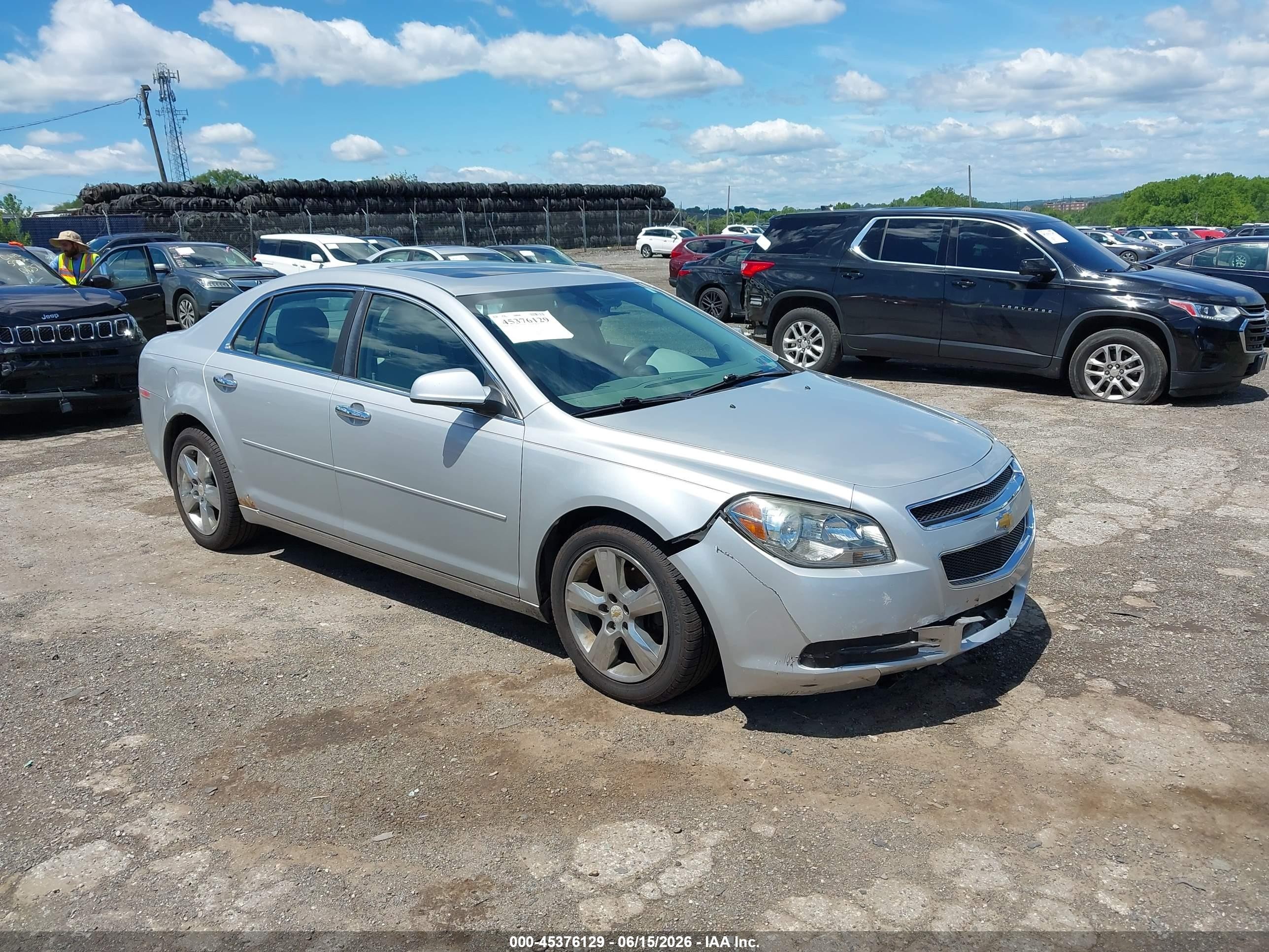 2012 Chevrolet Malibu 2lt Silver vin: 1G1ZD5E00CF101034