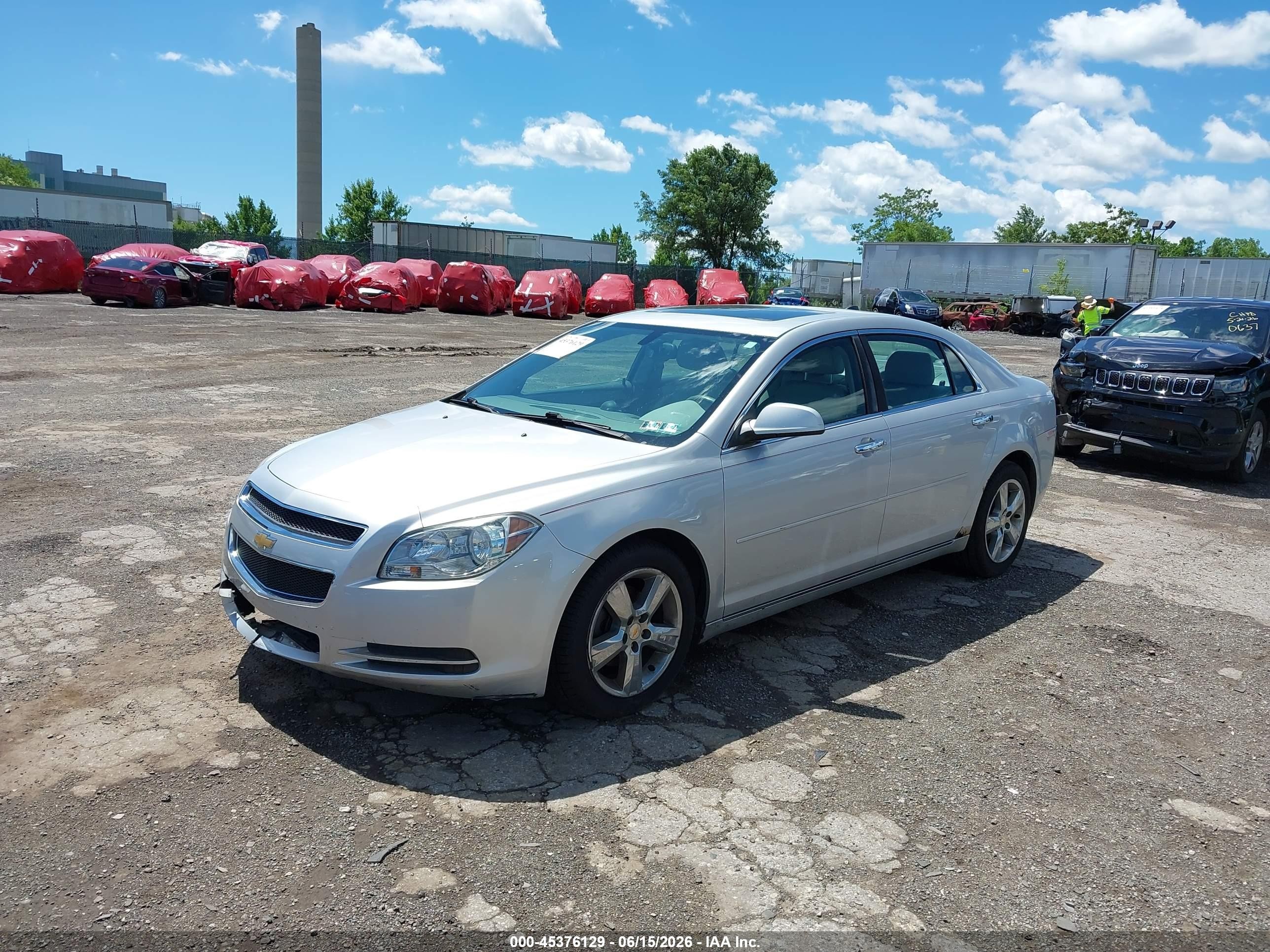 2012 Chevrolet Malibu 2lt Silver vin: 1G1ZD5E00CF101034