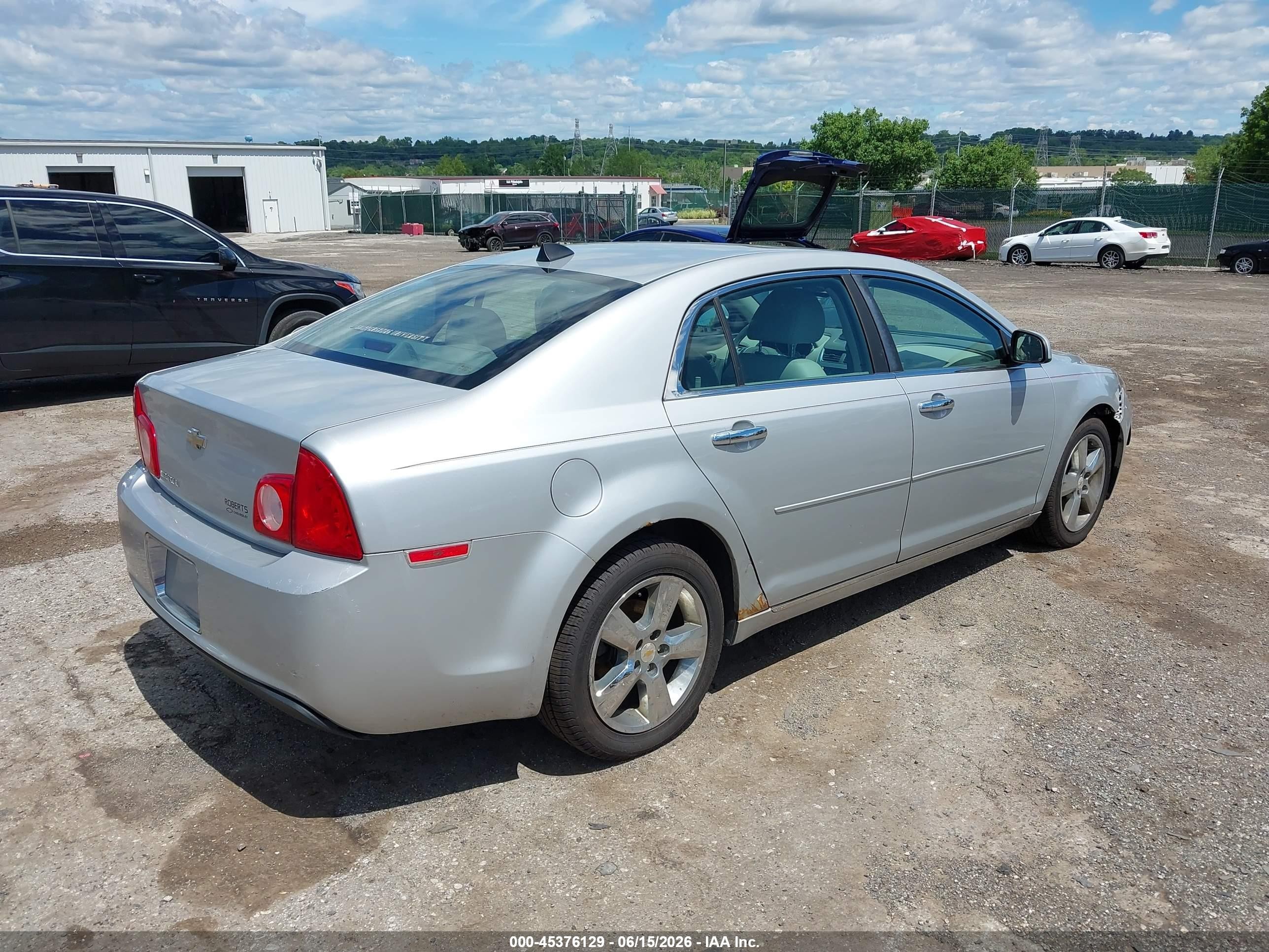 2012 Chevrolet Malibu 2lt Silver vin: 1G1ZD5E00CF101034