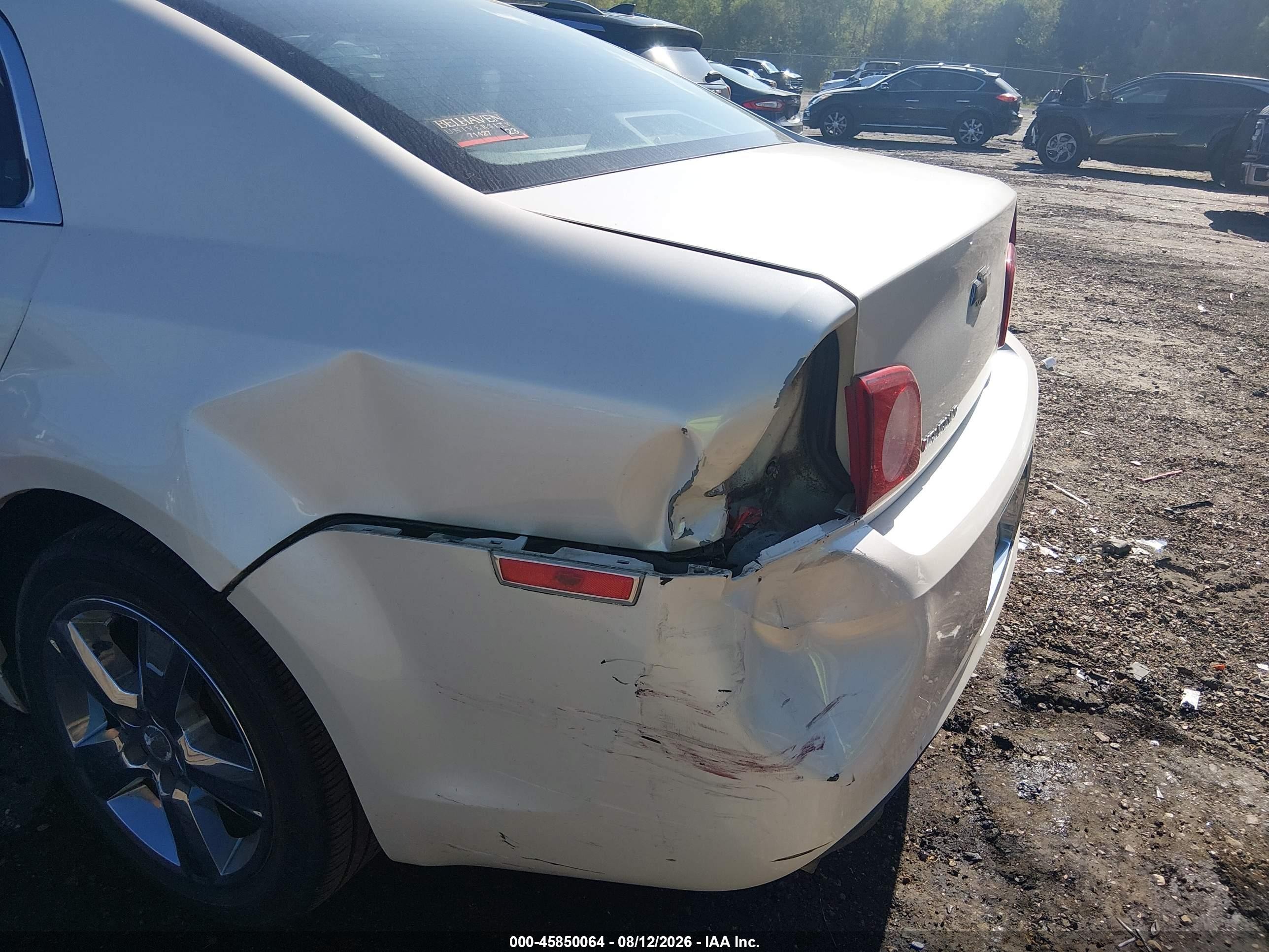 2012 Chevrolet Malibu 2lt Белый vin: 1G1ZD5E00CF205622