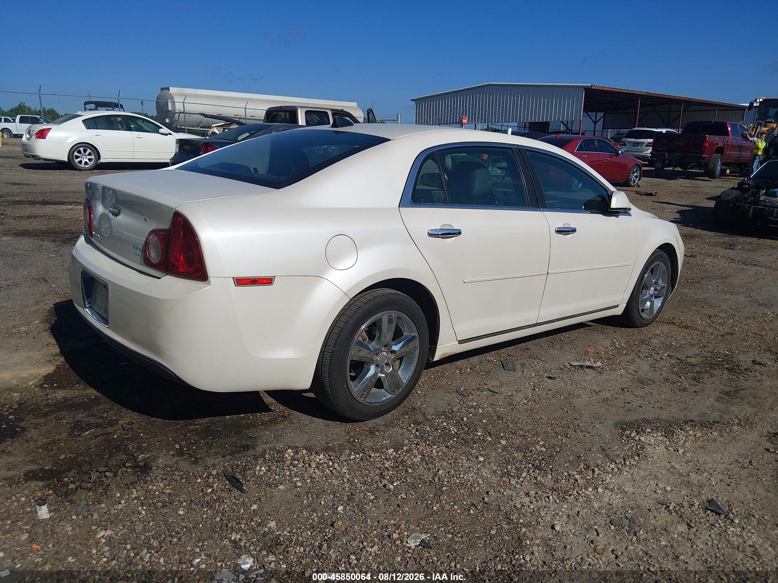 2012 Chevrolet Malibu 2lt Белый vin: 1G1ZD5E00CF205622