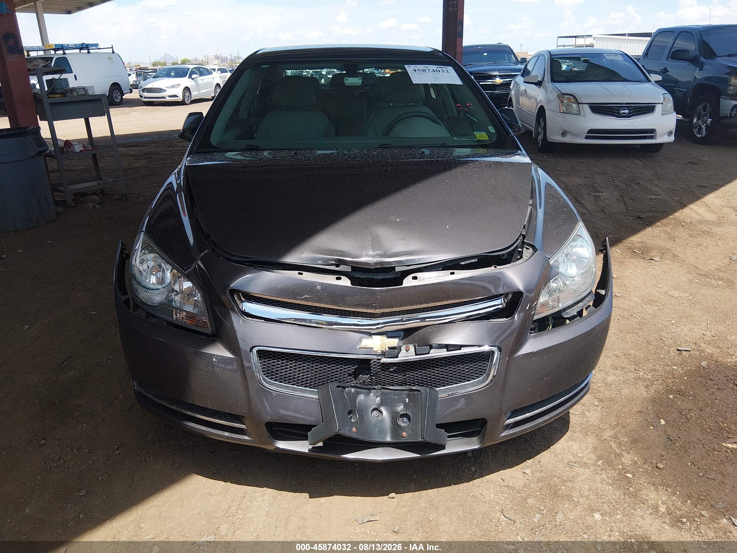 2012 Chevrolet Malibu 2lt Серый vin: 1G1ZD5E00CF340888