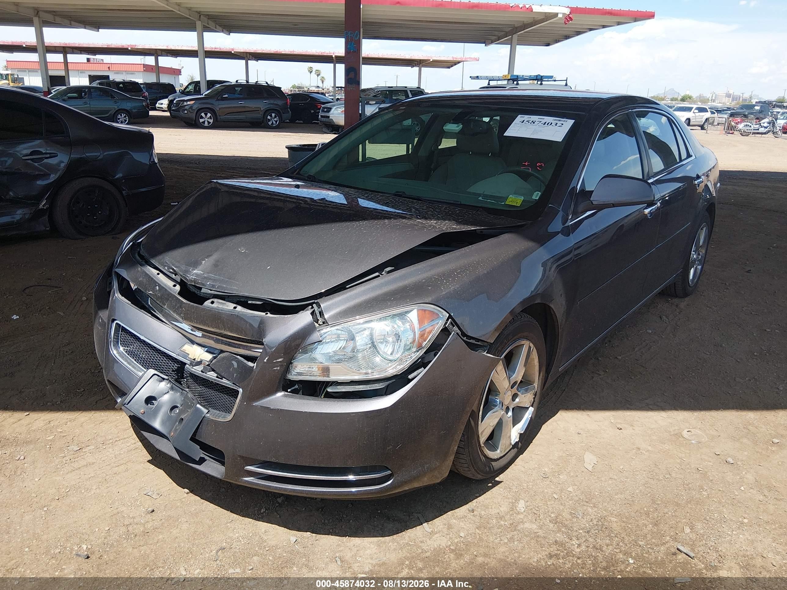 2012 Chevrolet Malibu 2lt Серый vin: 1G1ZD5E00CF340888