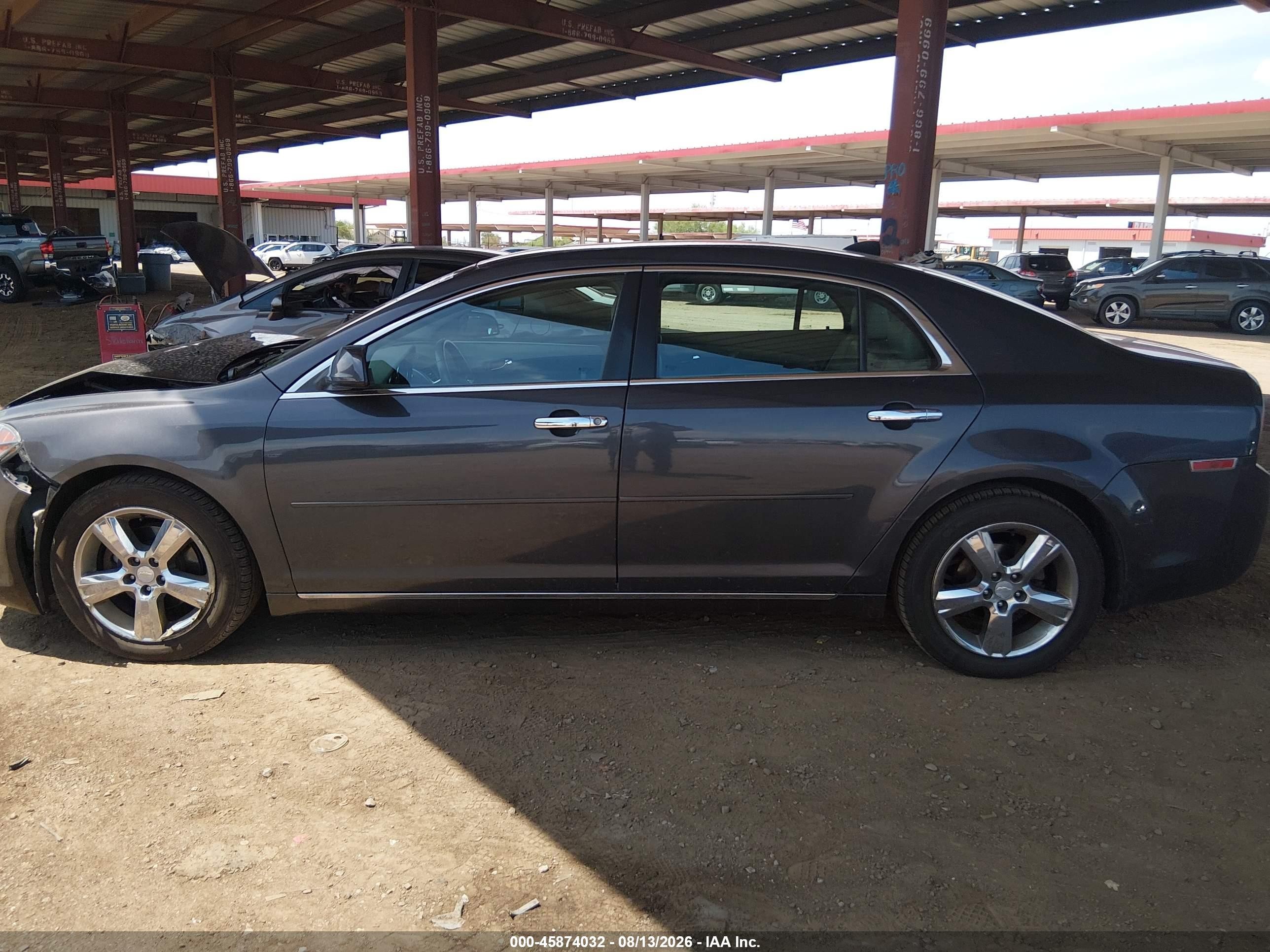 2012 Chevrolet Malibu 2lt Серый vin: 1G1ZD5E00CF340888