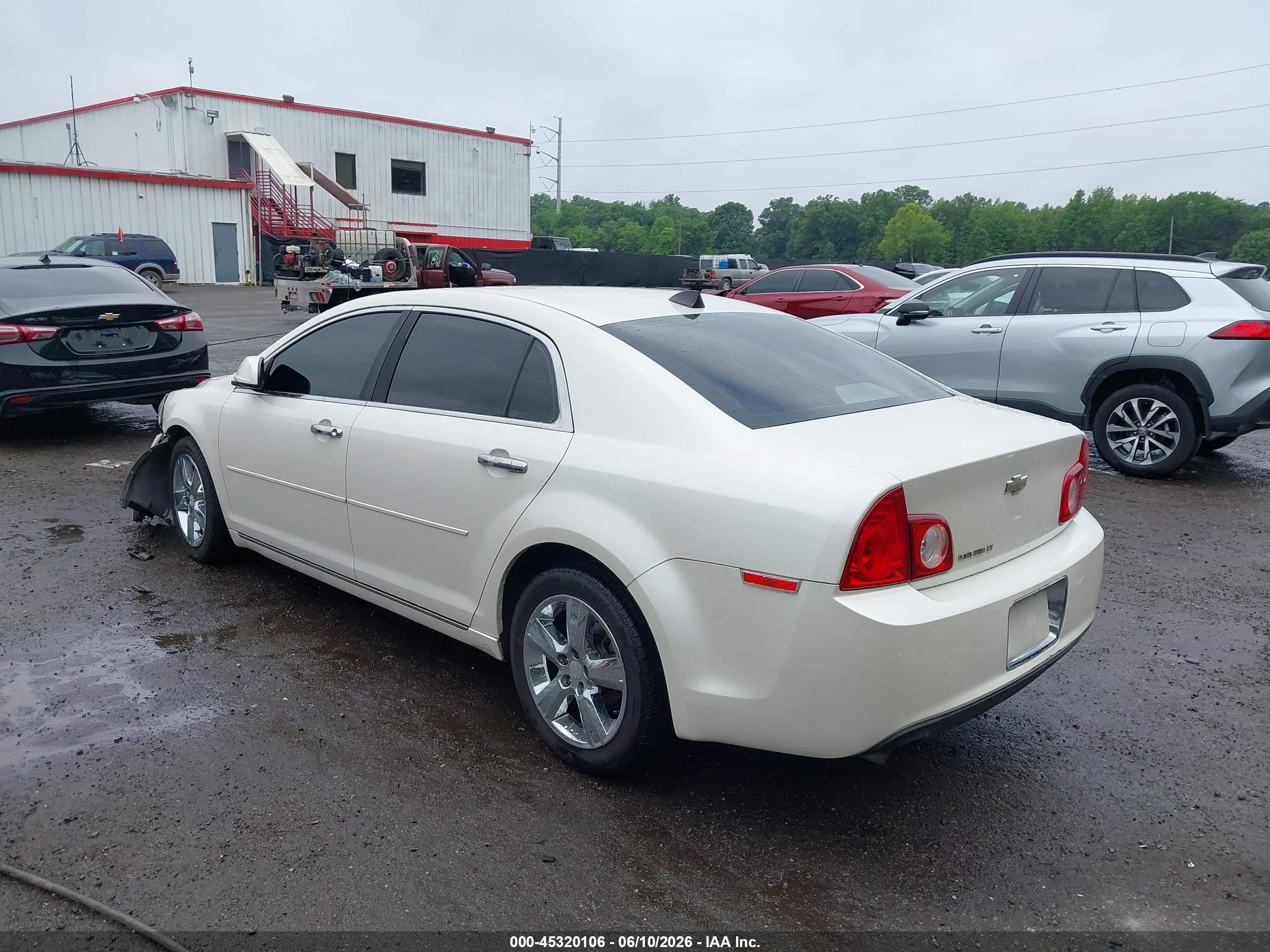 2012 Chevrolet Malibu 2lt White vin: 1G1ZD5E01CF157760