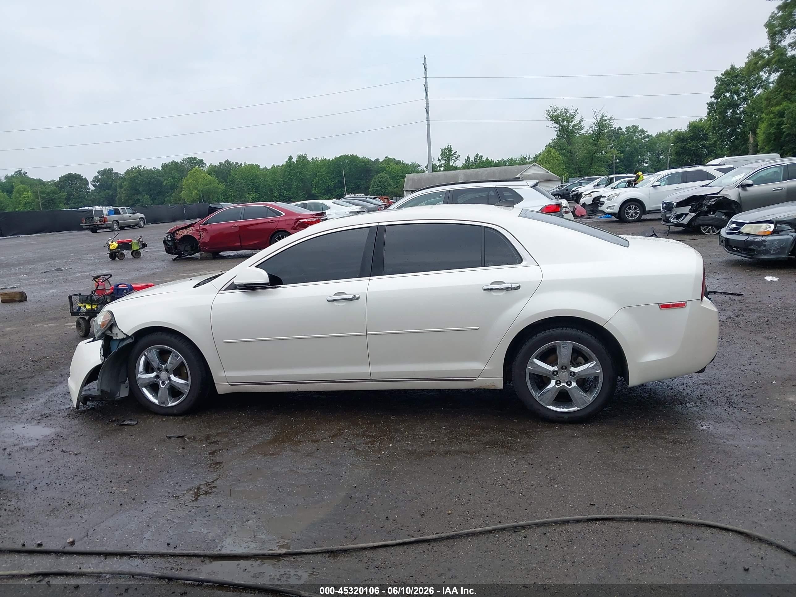 2012 Chevrolet Malibu 2lt White vin: 1G1ZD5E01CF157760