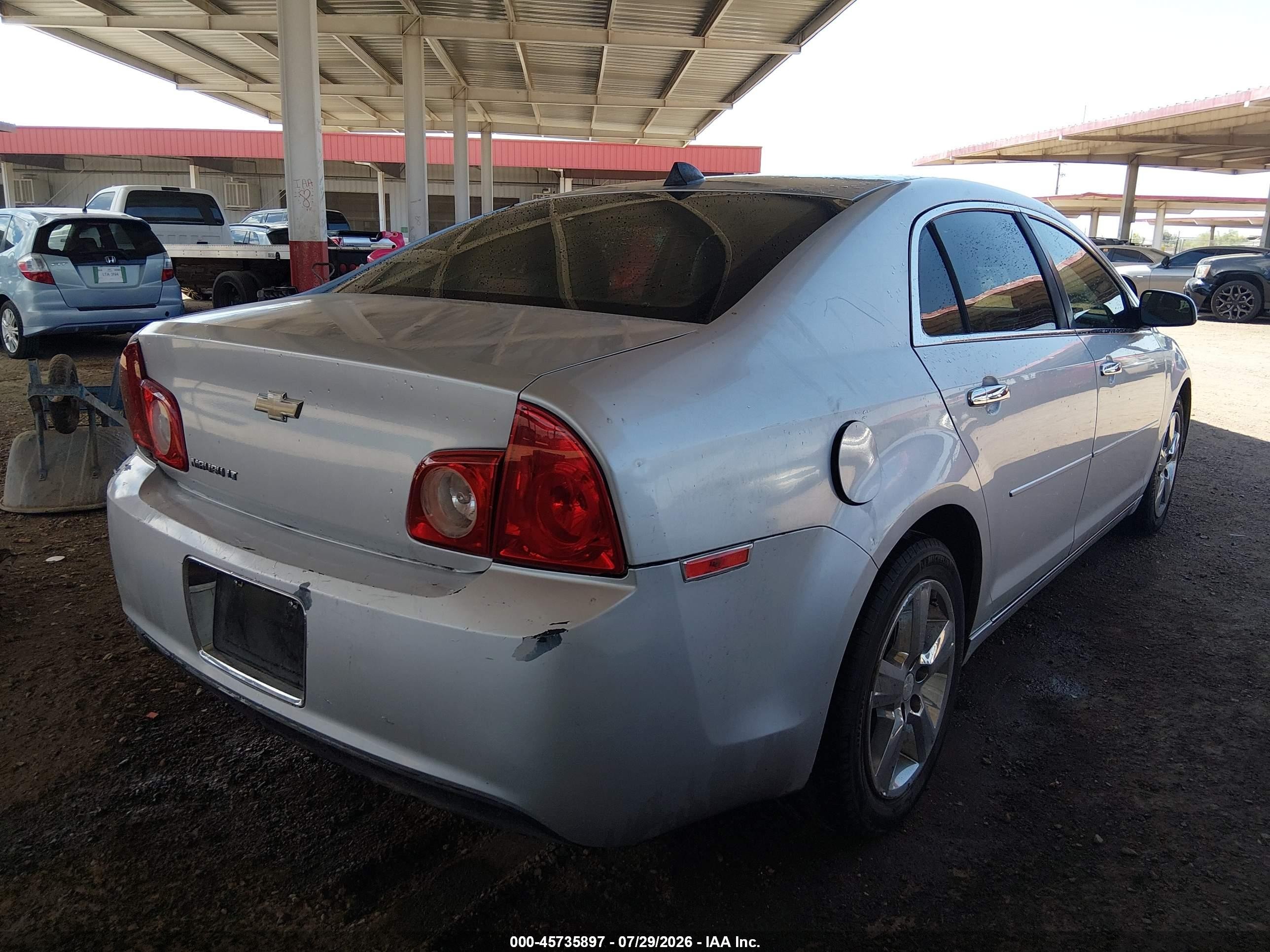 2012 Chevrolet Malibu 2lt Gray vin: 1G1ZD5E01CF264551