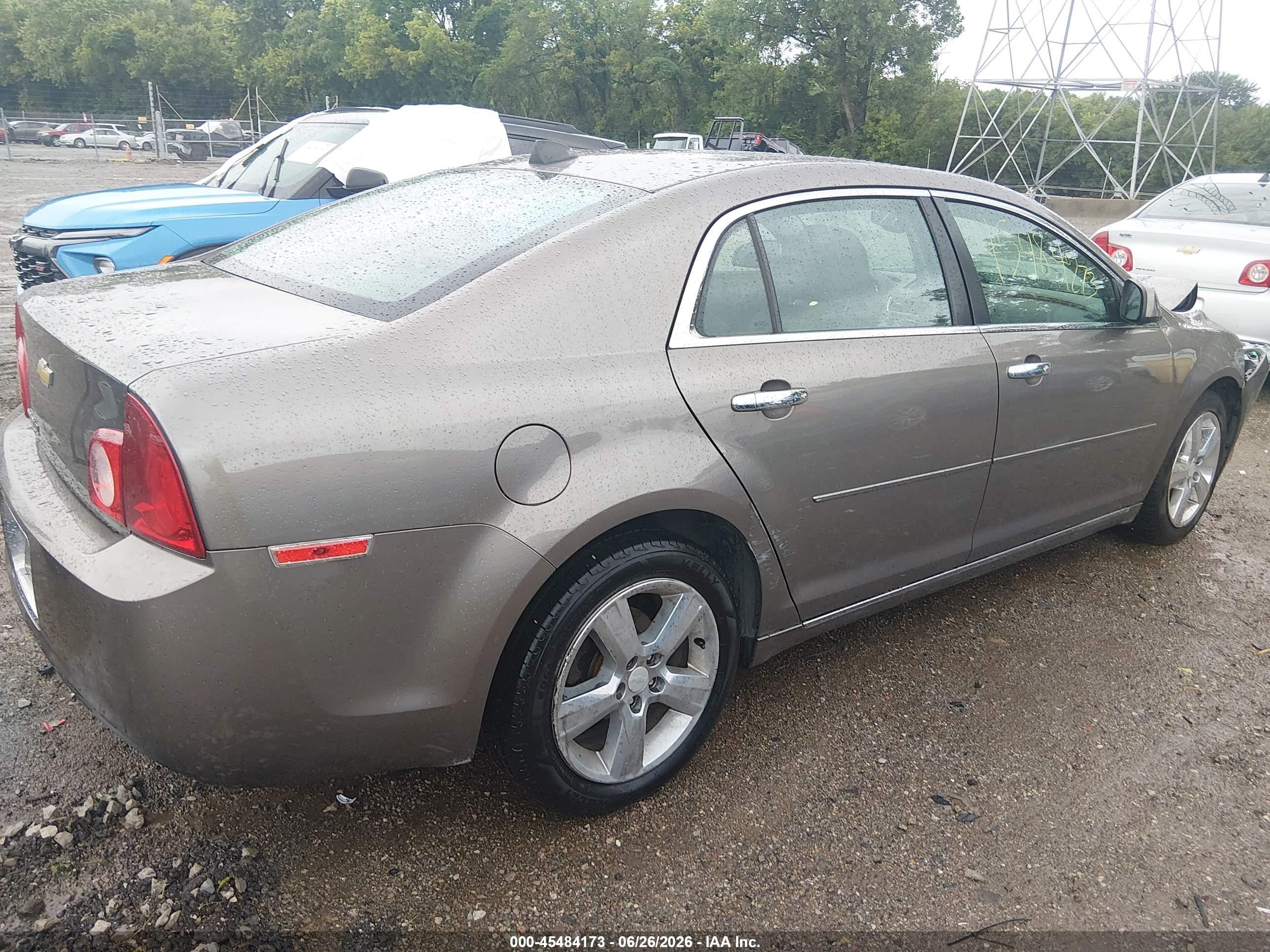 2012 Chevrolet Malibu 2lt Gray vin: 1G1ZD5E01CF304305