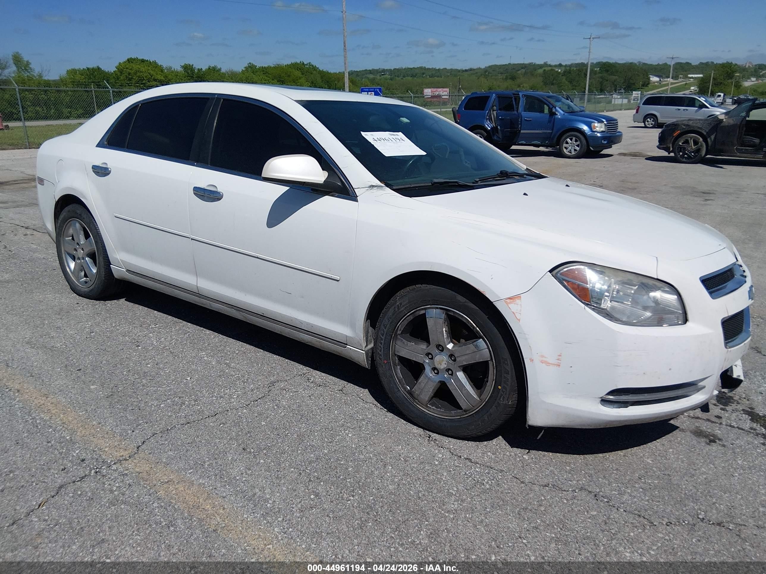 2012 Chevrolet Malibu 2lt Белый vin: 1G1ZD5E01CF333058