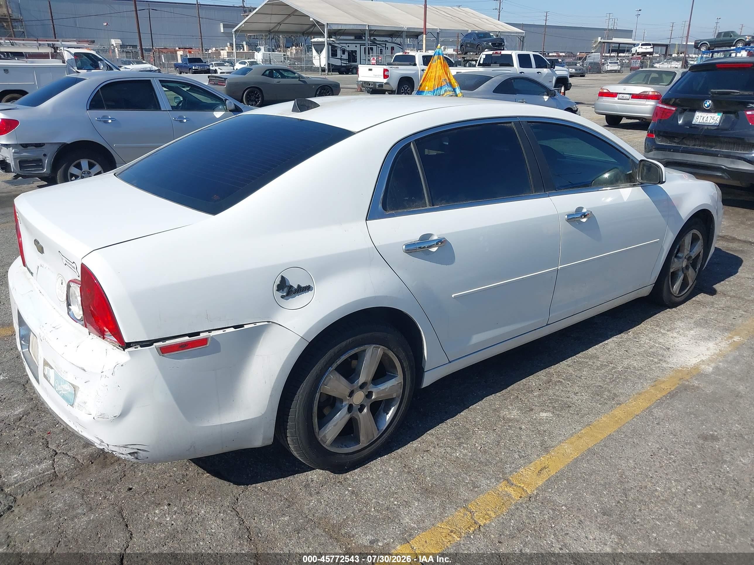 2012 Chevrolet Malibu 2lt White vin: 1G1ZD5E04CF194950