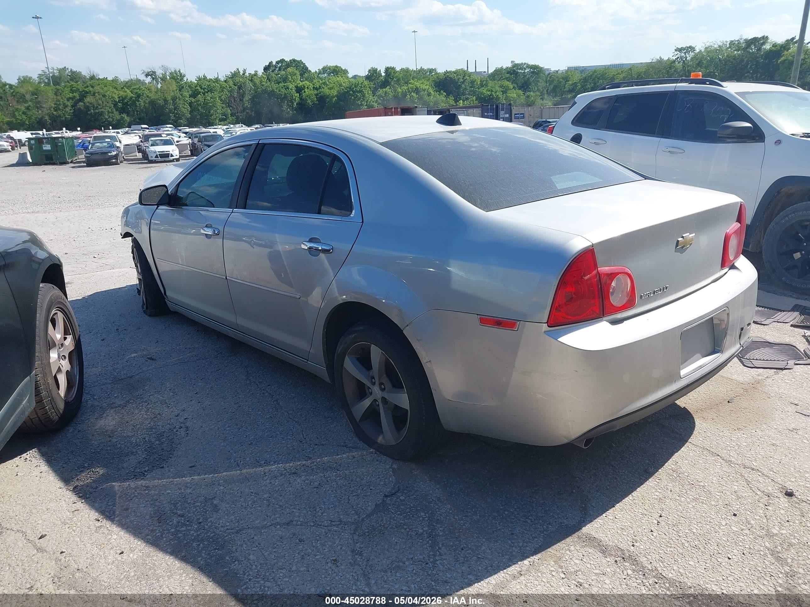 2012 Chevrolet Malibu 2lt Silver vin: 1G1ZD5E04CF378673