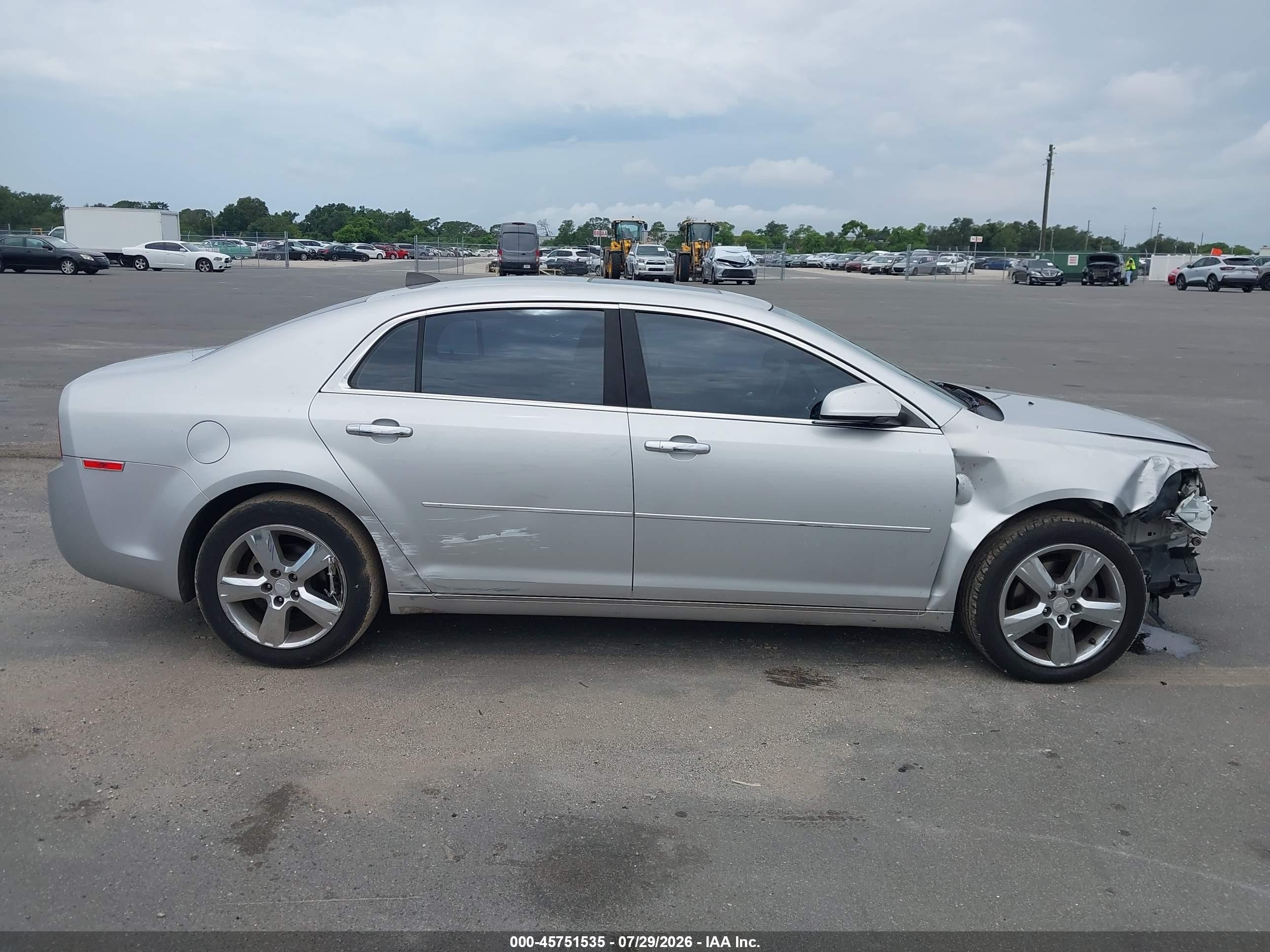 2012 Chevrolet Malibu 2lt Серебряный vin: 1G1ZD5E06CF354617