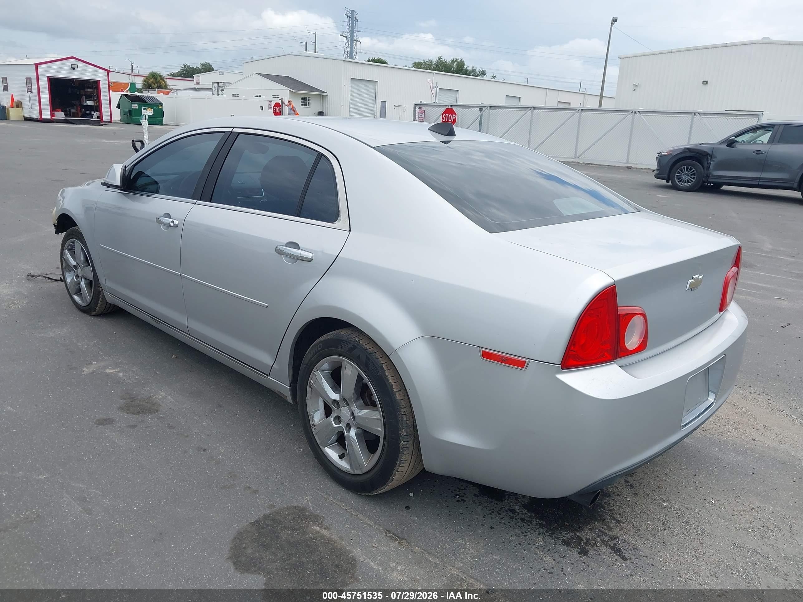 2012 Chevrolet Malibu 2lt Серебряный vin: 1G1ZD5E06CF354617