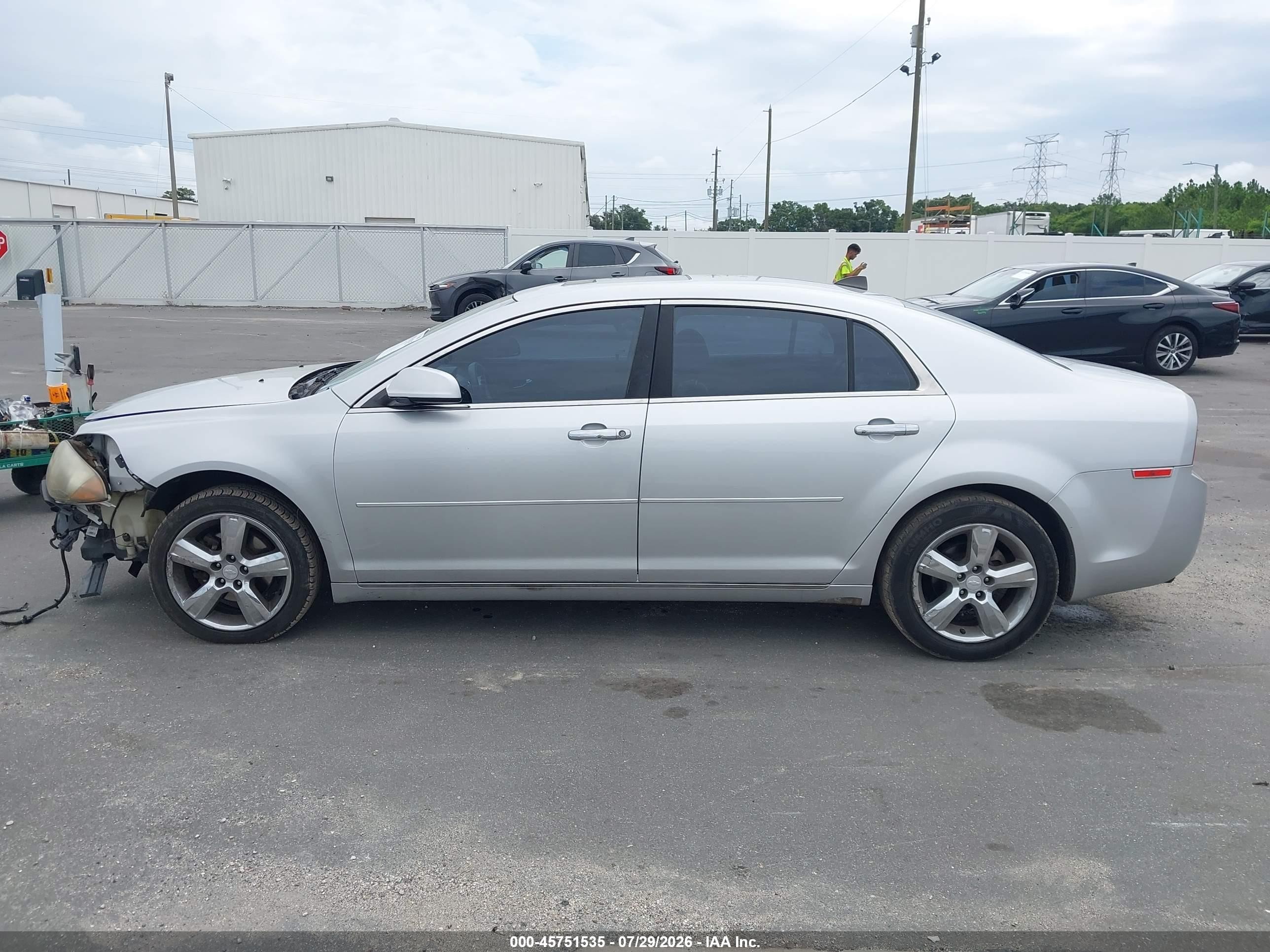 2012 Chevrolet Malibu 2lt Серебряный vin: 1G1ZD5E06CF354617