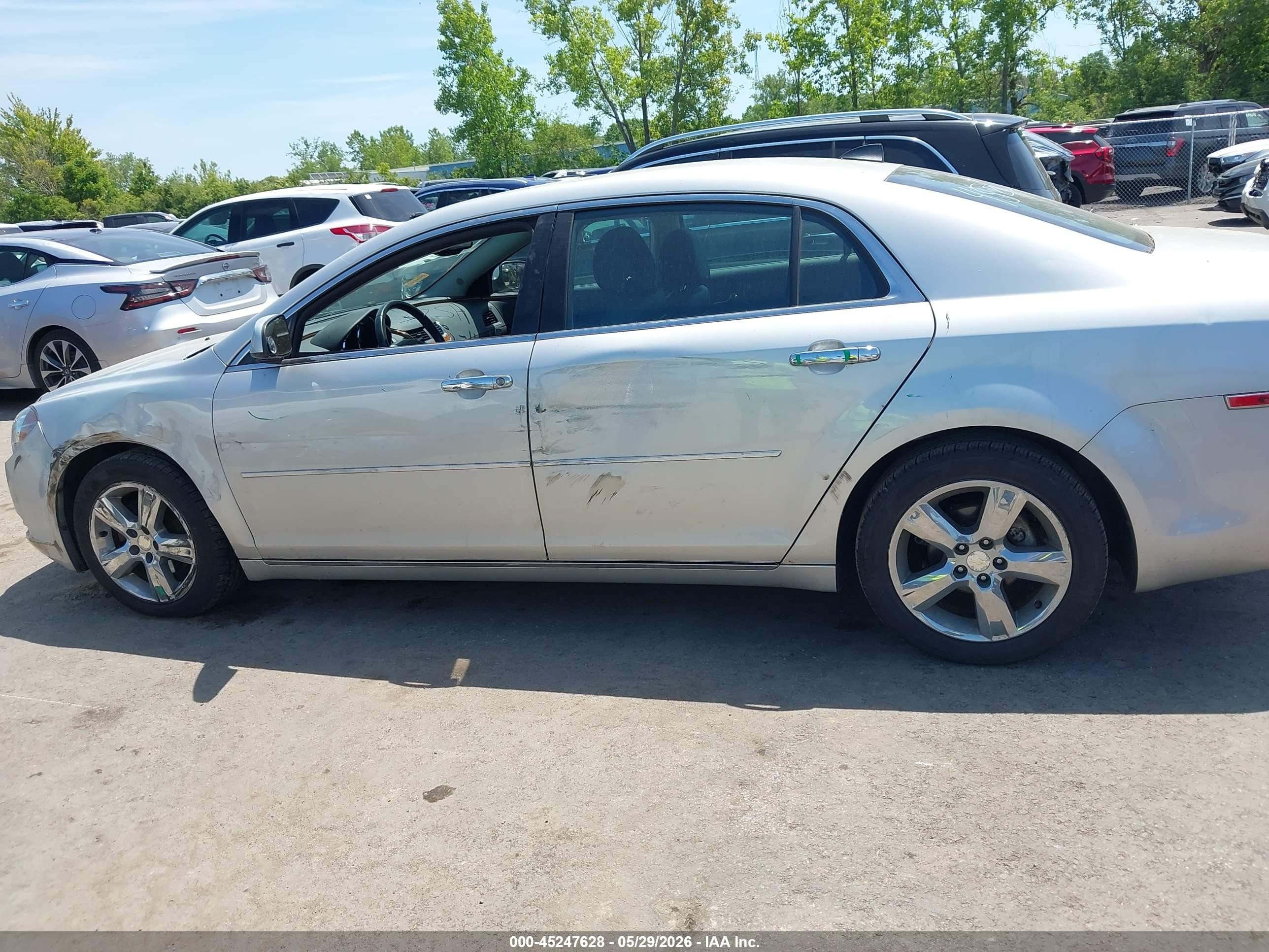 2012 Chevrolet Malibu 2lt Silver vin: 1G1ZD5E07CF151686