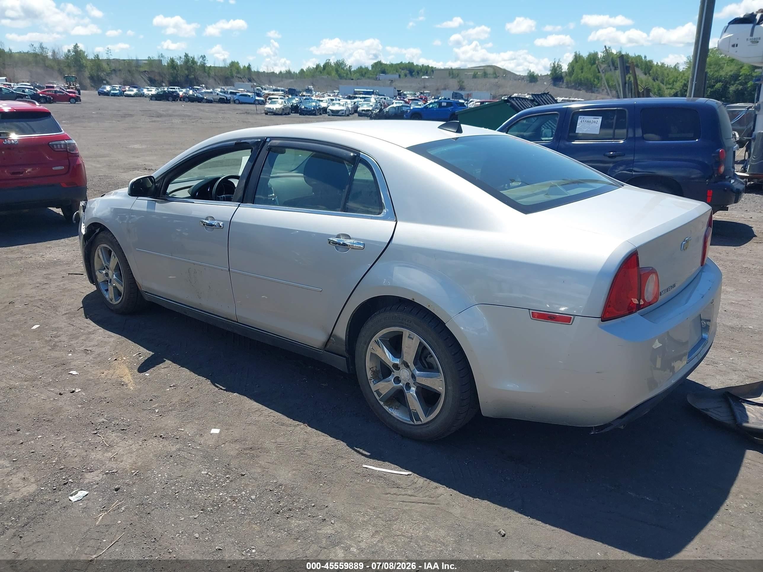 2012 Chevrolet Malibu 2lt Silver vin: 1G1ZD5E08CF207103