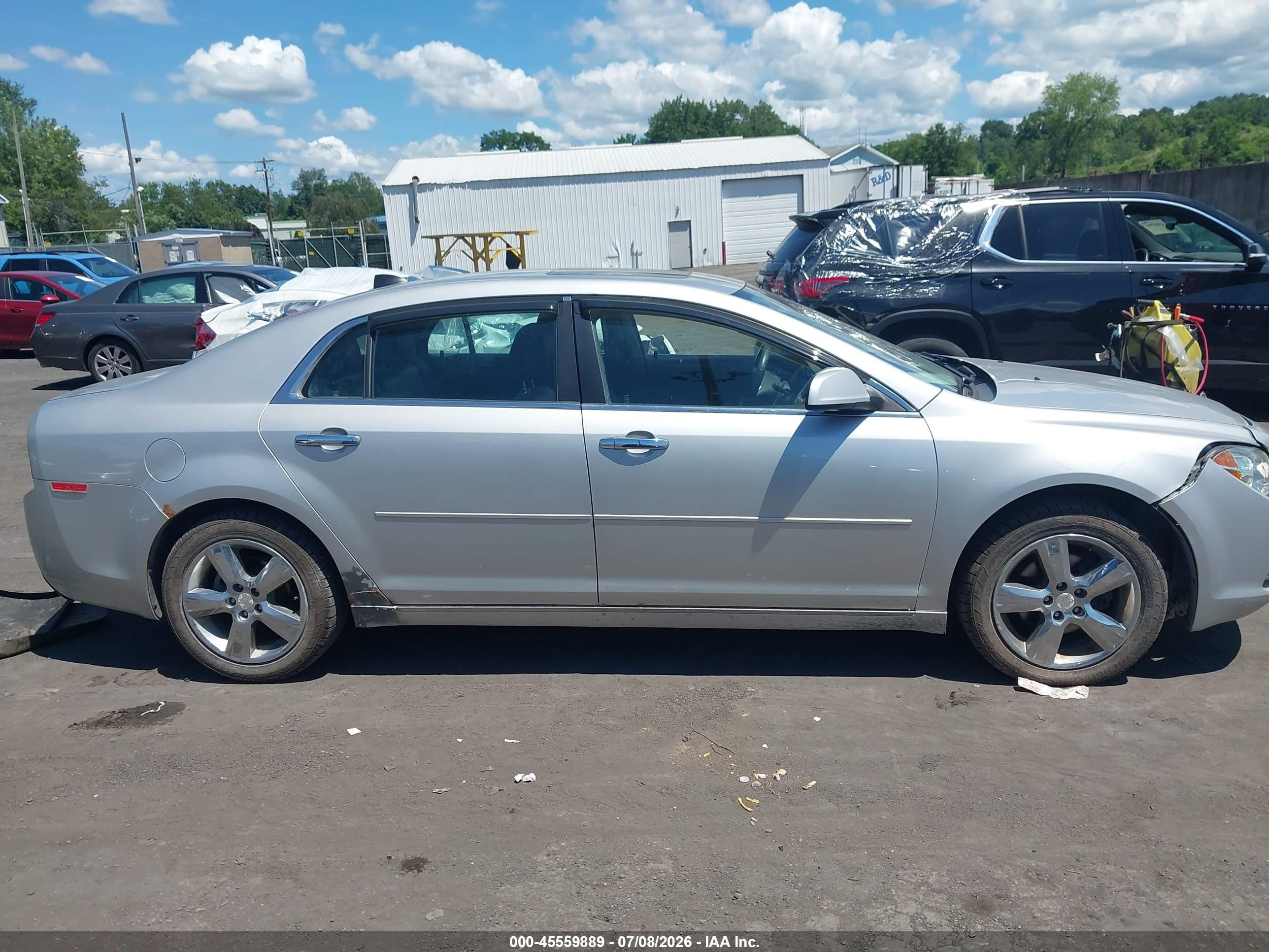 2012 Chevrolet Malibu 2lt Silver vin: 1G1ZD5E08CF207103