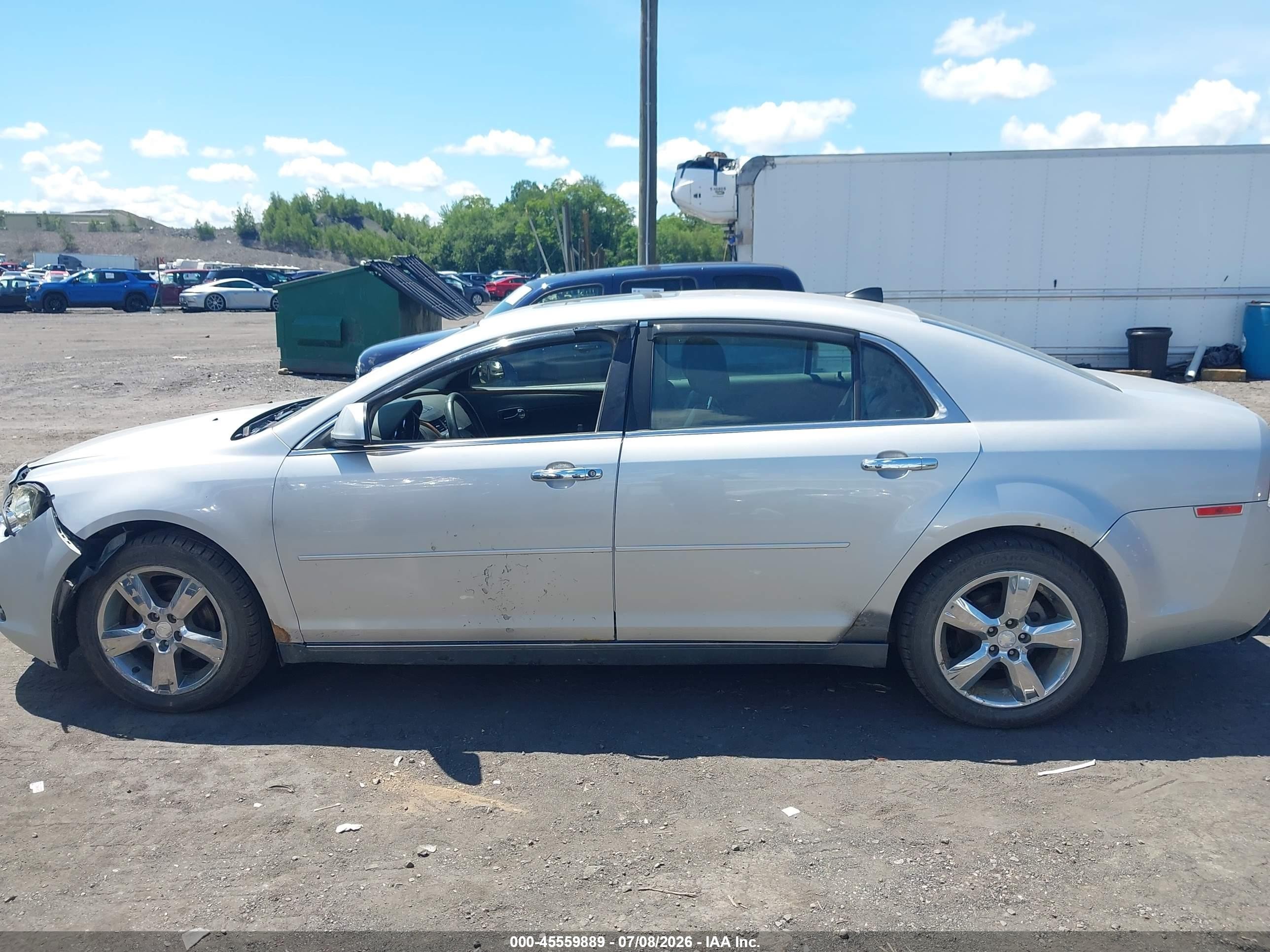 2012 Chevrolet Malibu 2lt Silver vin: 1G1ZD5E08CF207103