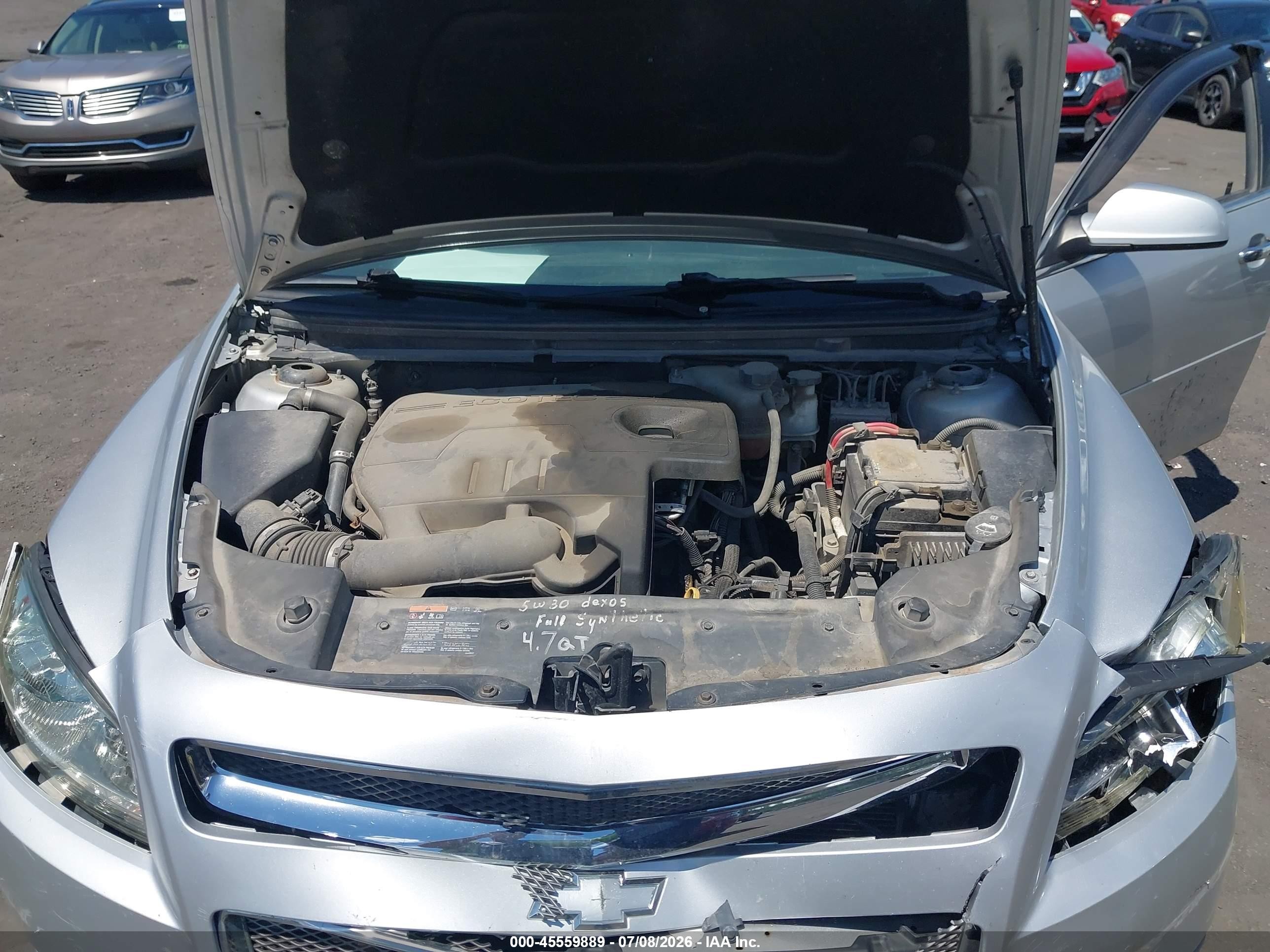 2012 Chevrolet Malibu 2lt Silver vin: 1G1ZD5E08CF207103