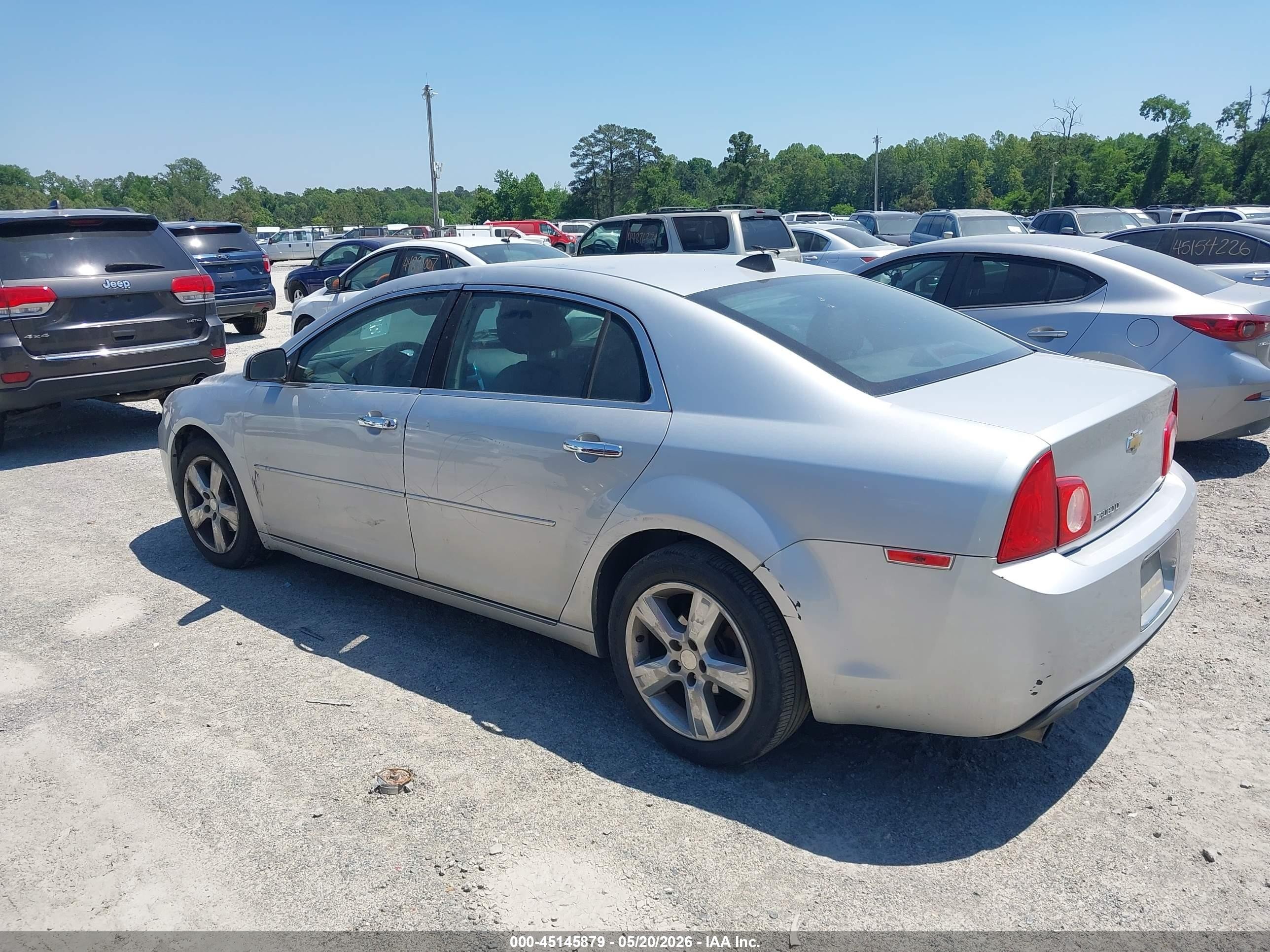 2012 Chevrolet Malibu 2lt Silver vin: 1G1ZD5E08CF343800