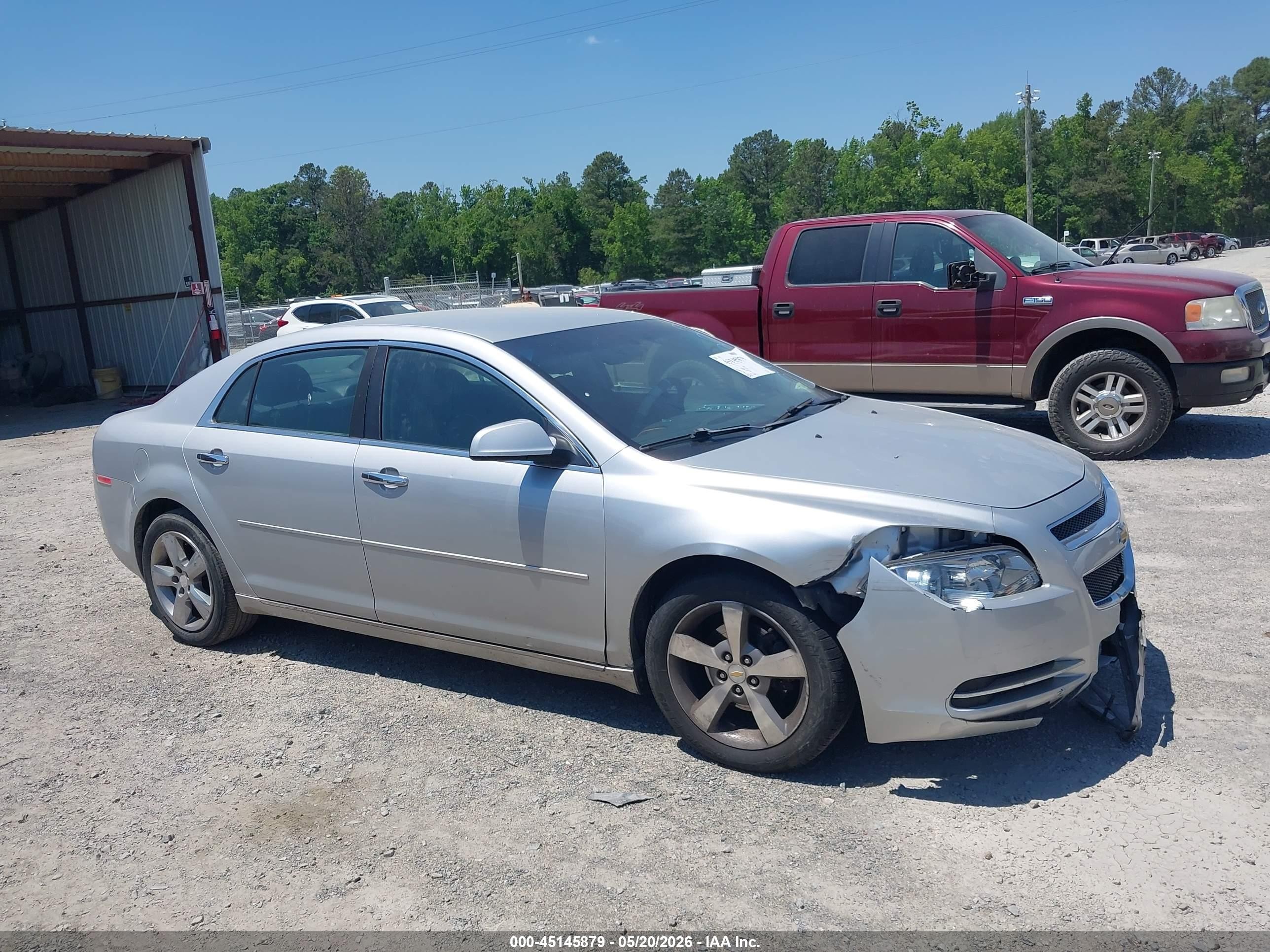 2012 Chevrolet Malibu 2lt Silver vin: 1G1ZD5E08CF343800