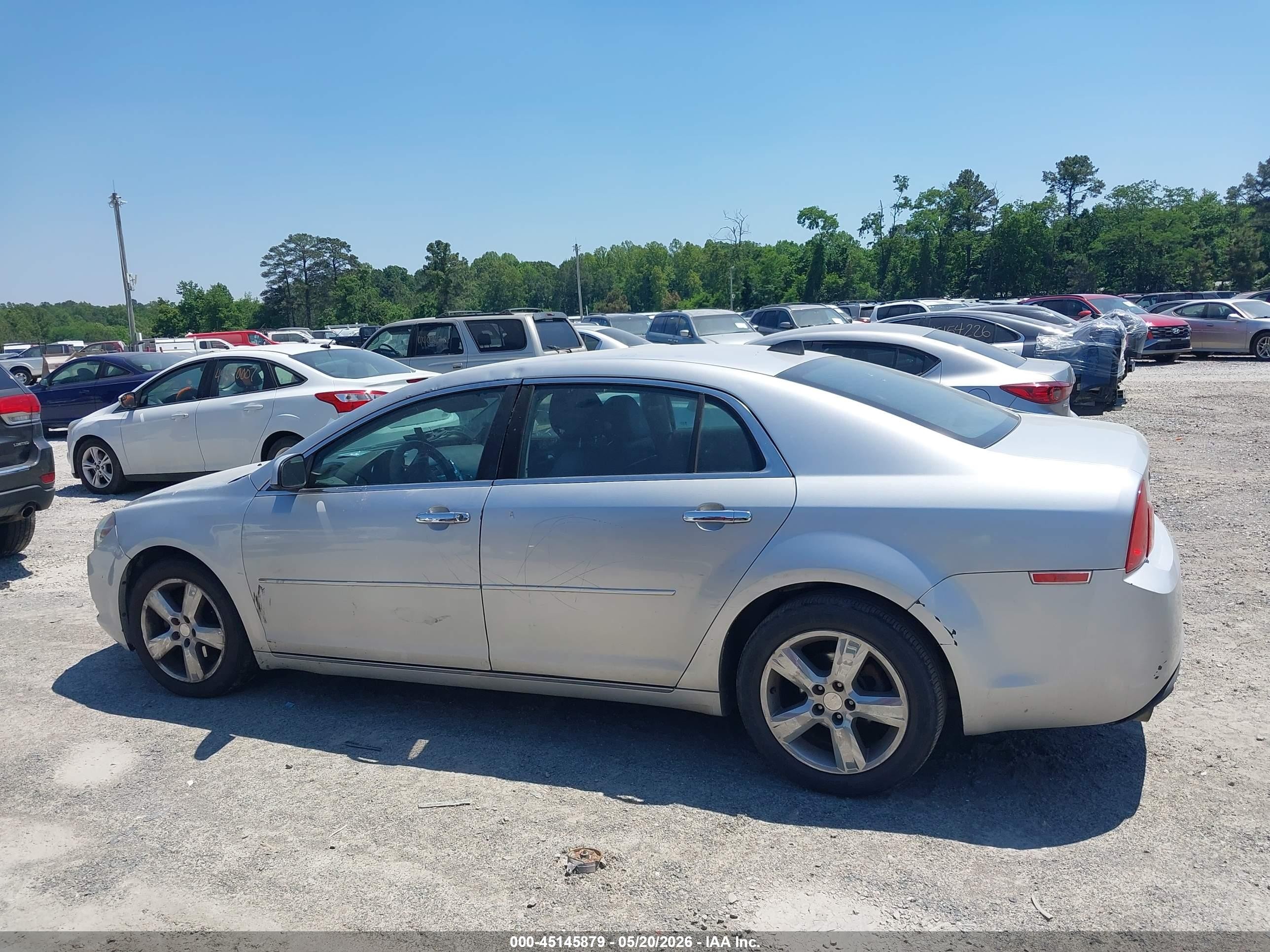 2012 Chevrolet Malibu 2lt Silver vin: 1G1ZD5E08CF343800