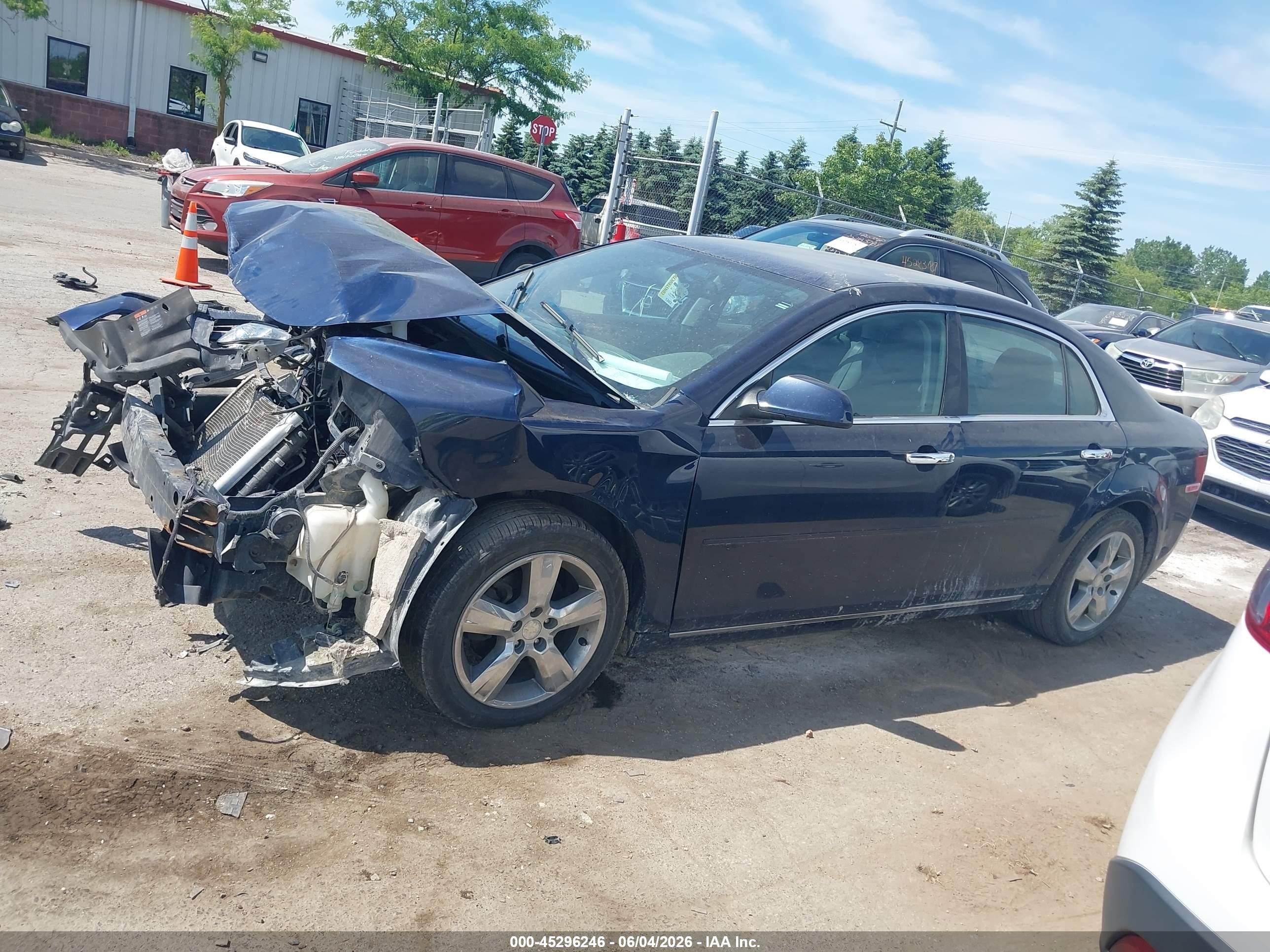 2012 Chevrolet Malibu 2lt Blue vin: 1G1ZD5E08CF345448