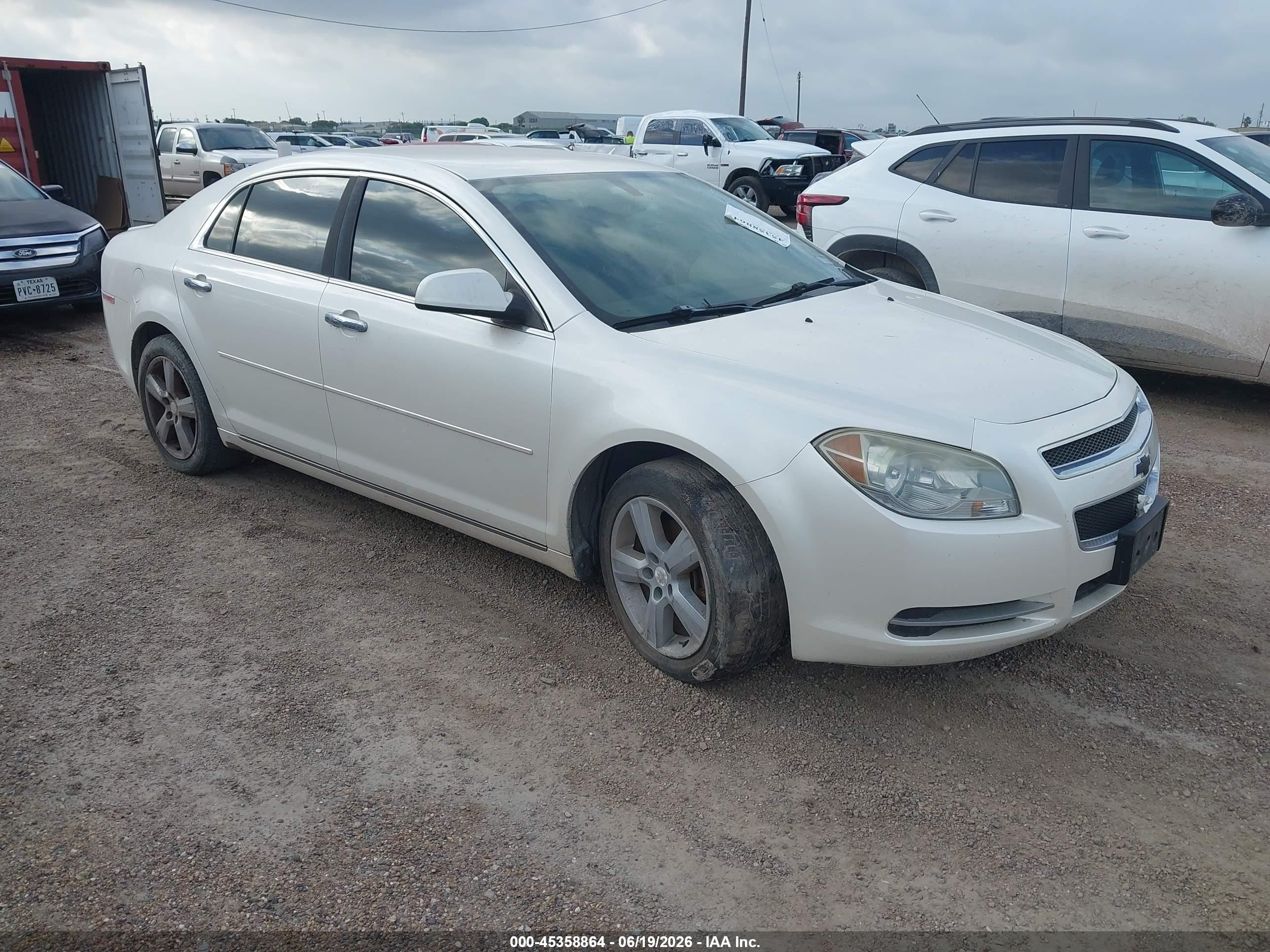 2012 Chevrolet Malibu 2lt White vin: 1G1ZD5E09CF197598