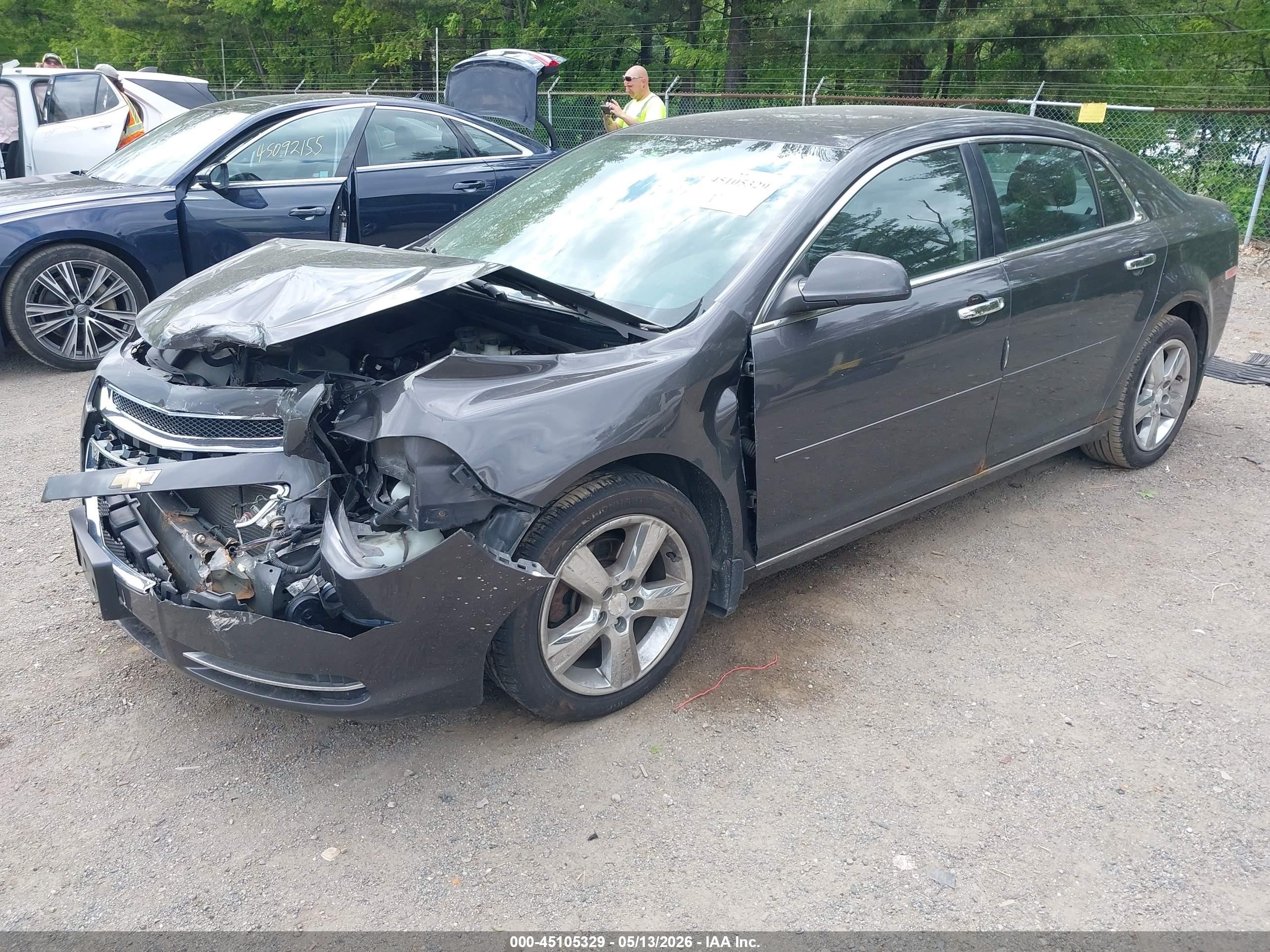 2012 Chevrolet Malibu 2lt Black vin: 1G1ZD5E09CF247741